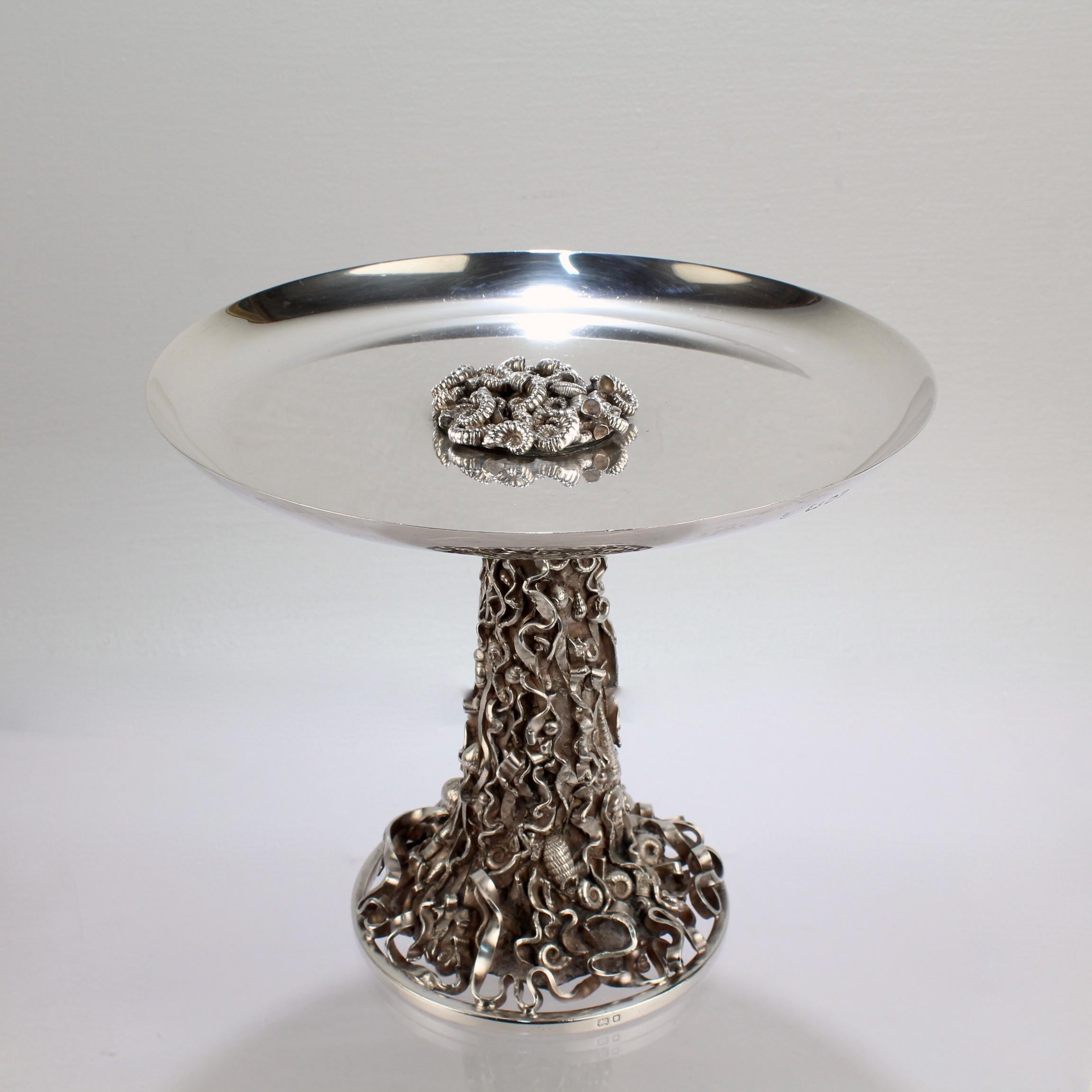 abort reform calcium Jocelyn Burton Sterling Silver Sea Shell Encrusted Tazza or Compote For  Sale at 1stDibs