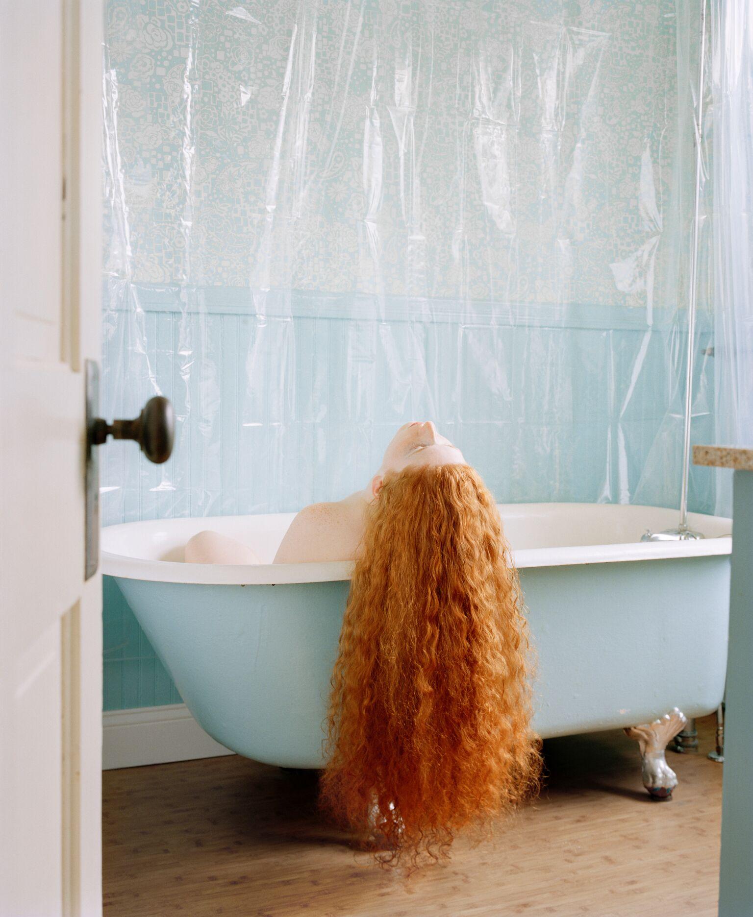 The Bath, 2016 - Jocelyn Lee (Colour Photography)
Signed, dated and inscribed with title on reverse
Archival pigment print
30 x 40 inches
From an edition of 5

Throughout her career, Jocelyn Lee (born 1962) has utilised portraiture as a tool to