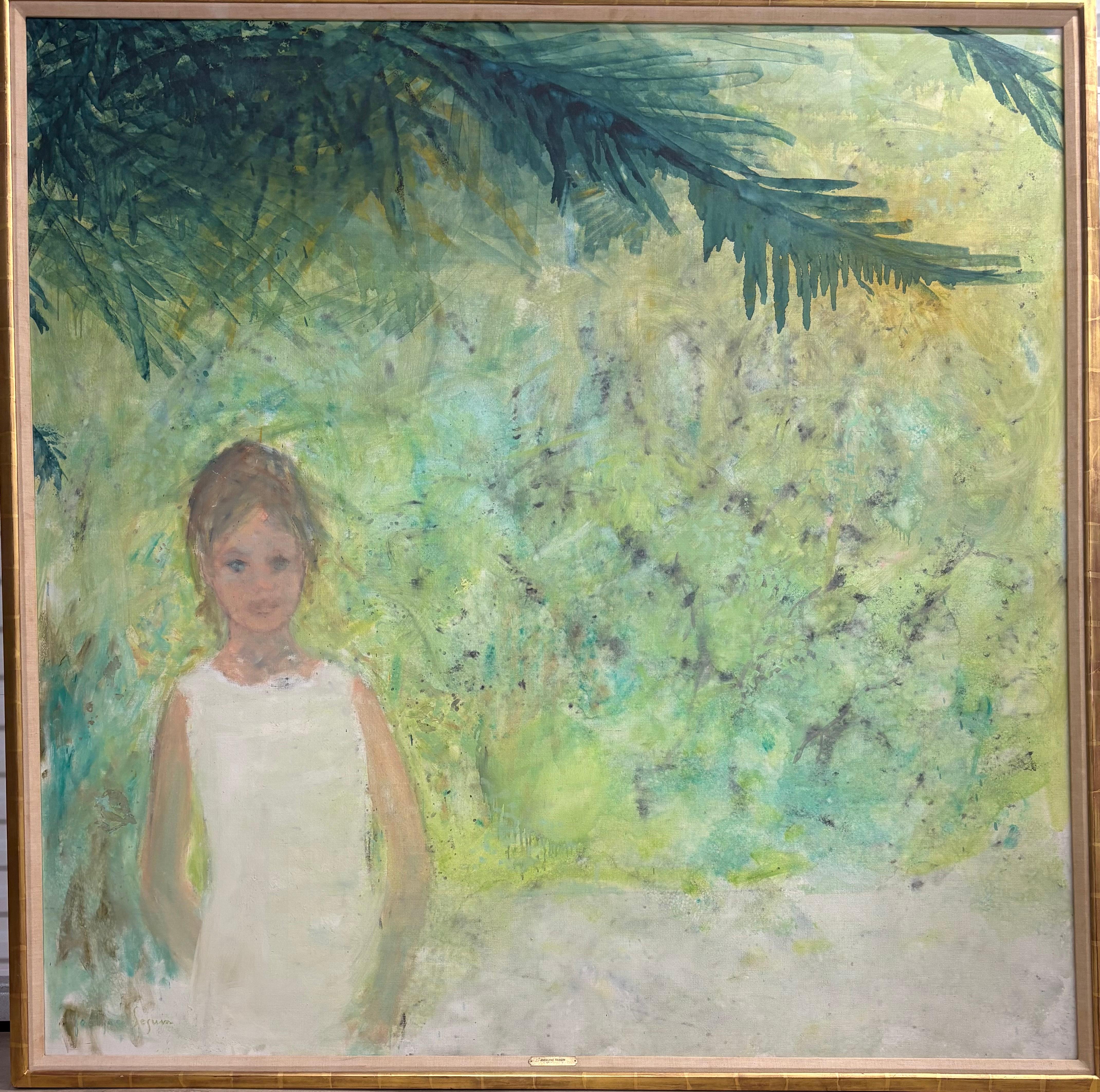 “Young lady” - Painting by Jocelyne Seguin