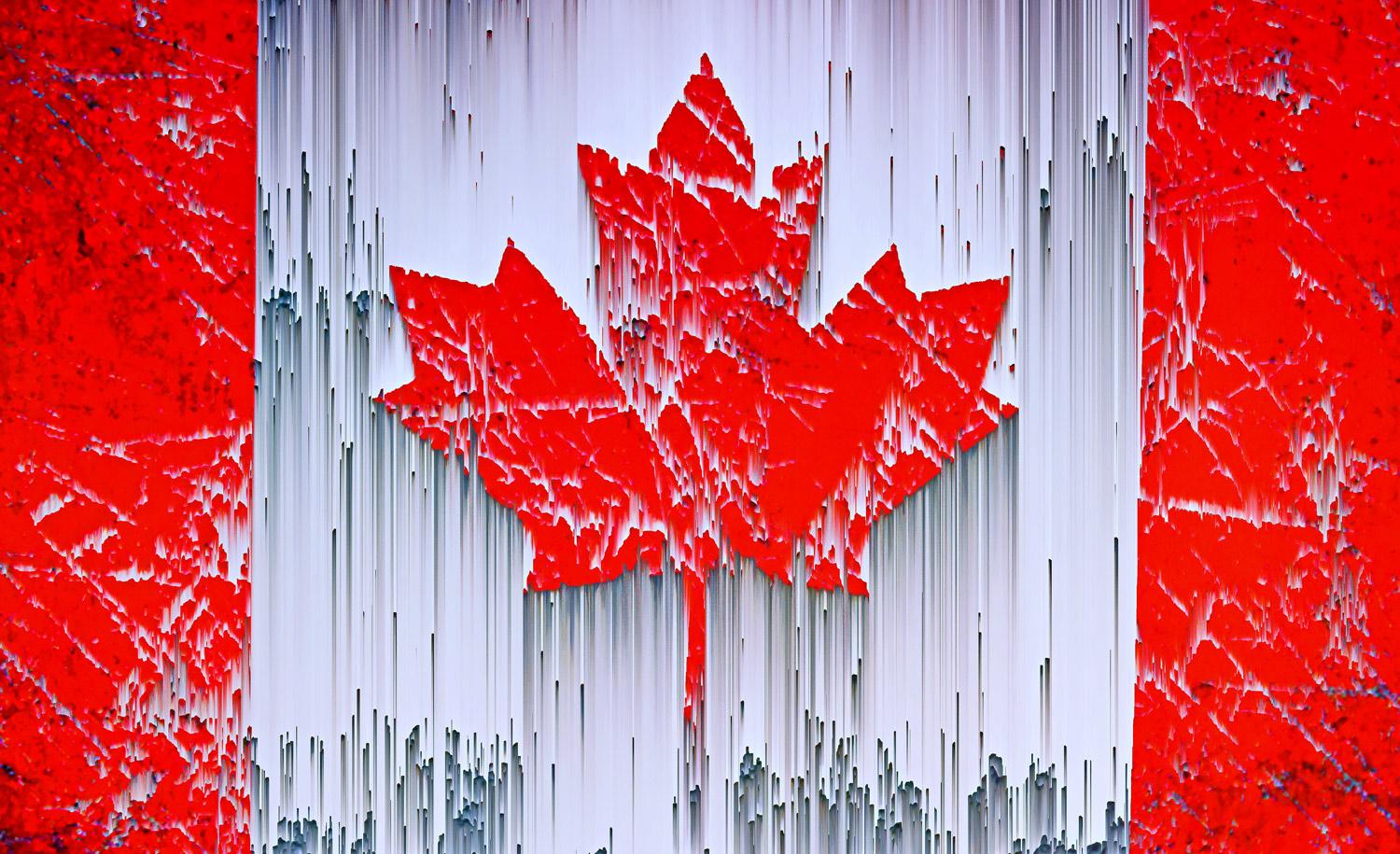 Interpretation der kanadischen Flagge, die die Vielfalt der Nation widerspiegelt

Das Kunstwerk wird auf hochwertigem Fotopapier gedruckt, auf eine Aluminium-Dibond-Platte geklebt und mit Acrylglas abgedeckt.  (Museumsqualität) 

Jochens Arbeiten
