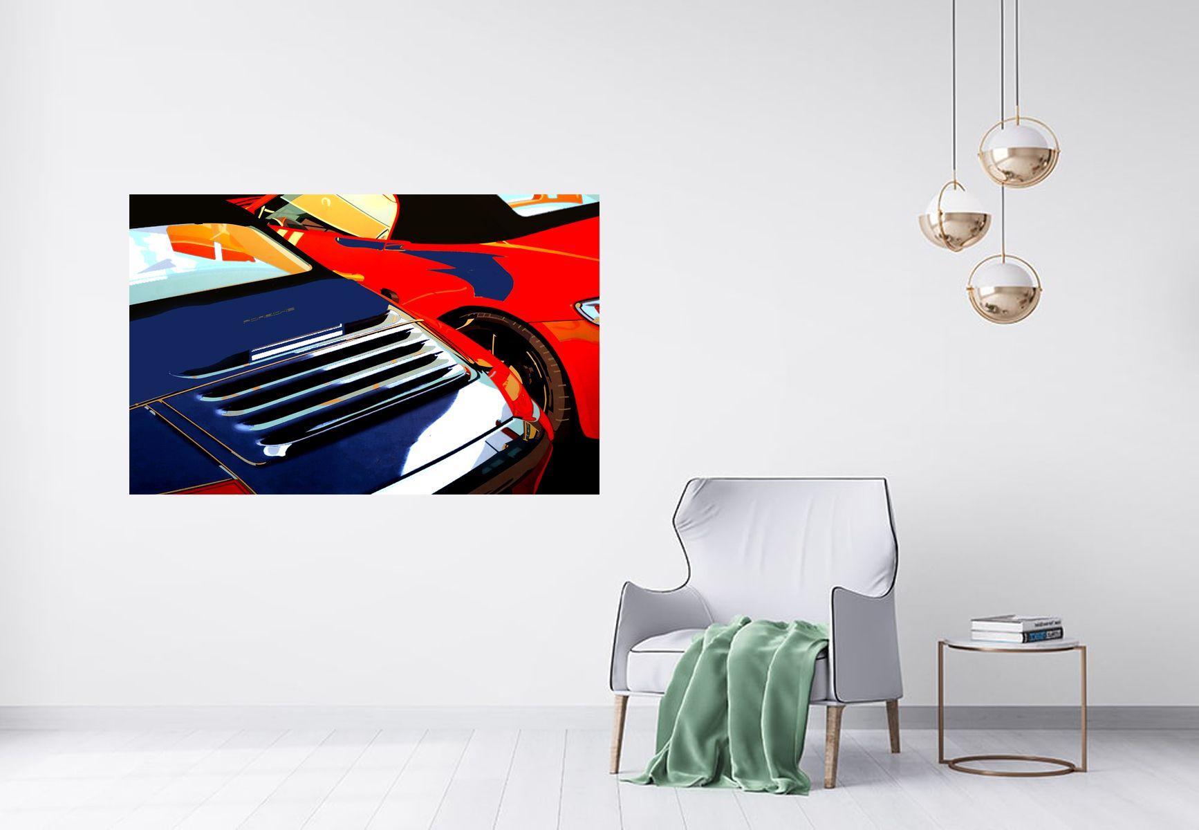 Sportwagen, Fotografie, C-Typ (Schwarz), Color Photograph, von Jochen Cerny
