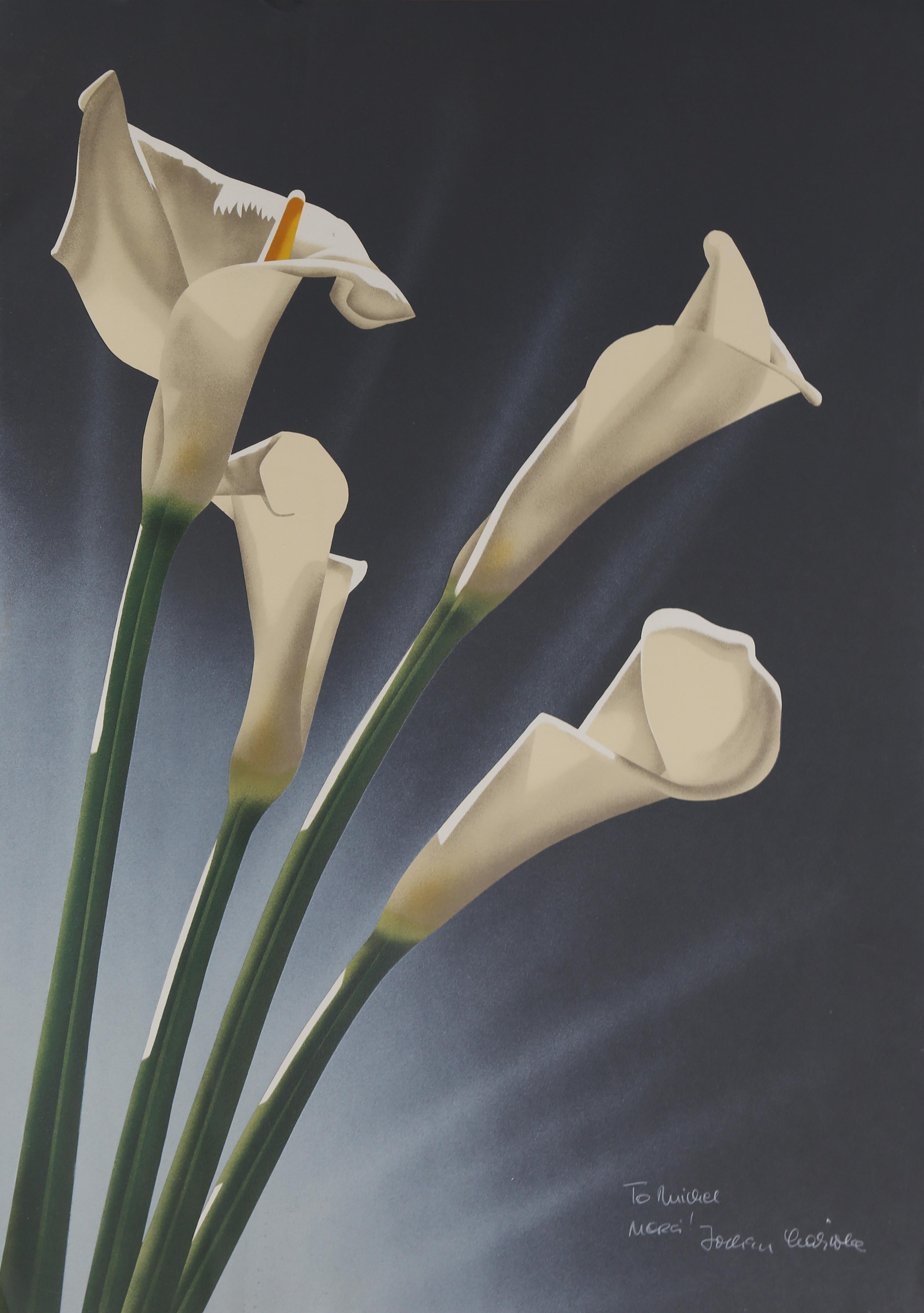 Jochen Labriola Print - White Calla Lilies 