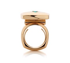 18 Karat Rose Gold 1.69 Carat Paraíba Tourmaline Cocktail Ring by Jochen Leën