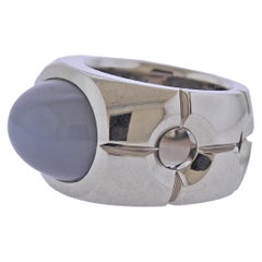 Jochen Pohl Grey Moonstone Gold Ring