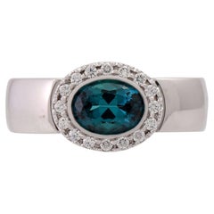 JOCHEN POHL Ring mit ovalem, facettiertem Turmalin, 1,33 Karat,