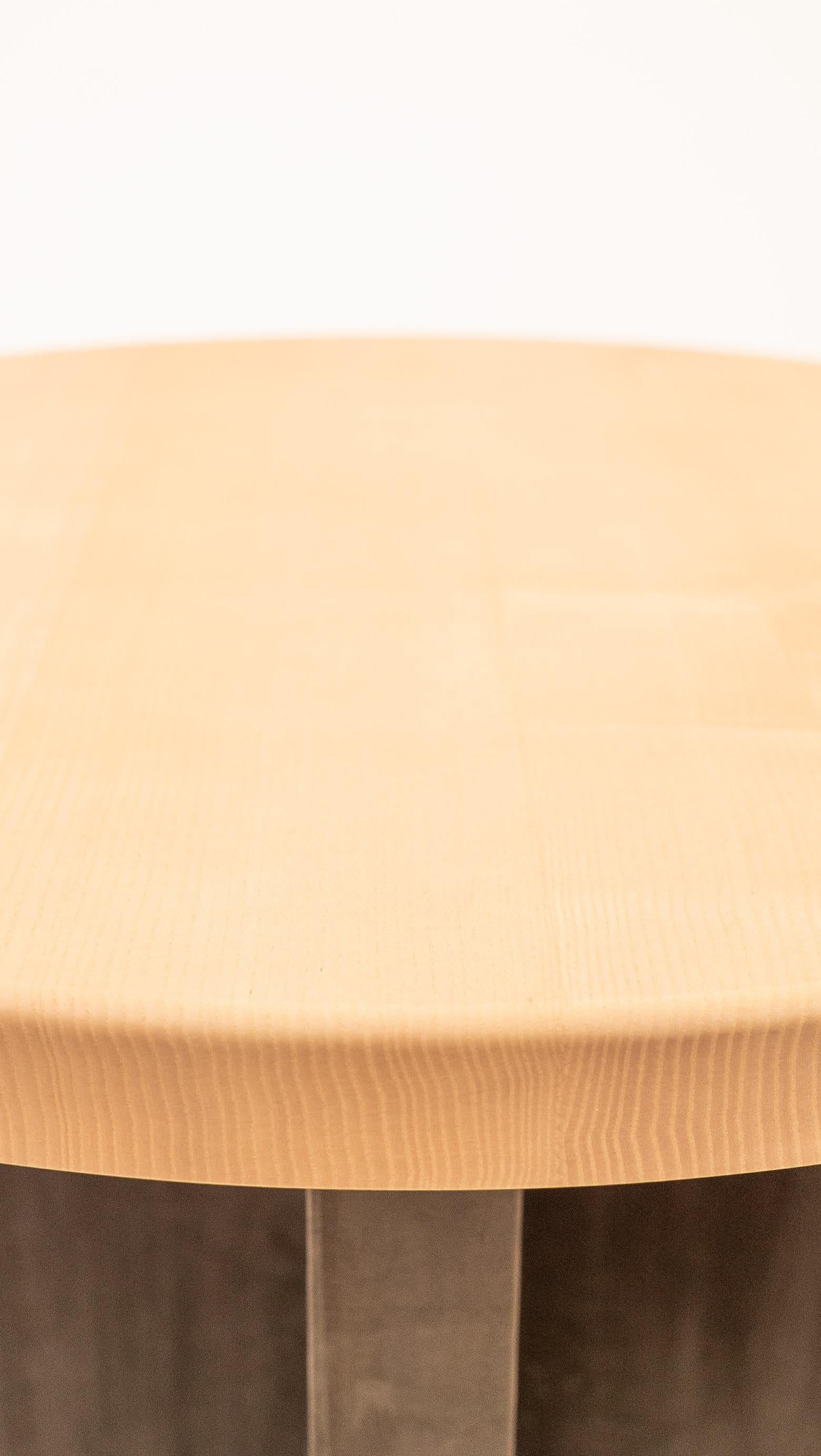 Minimalist Jodhpur Pedestal Table by Charlotte Besson-Oberlin For Sale