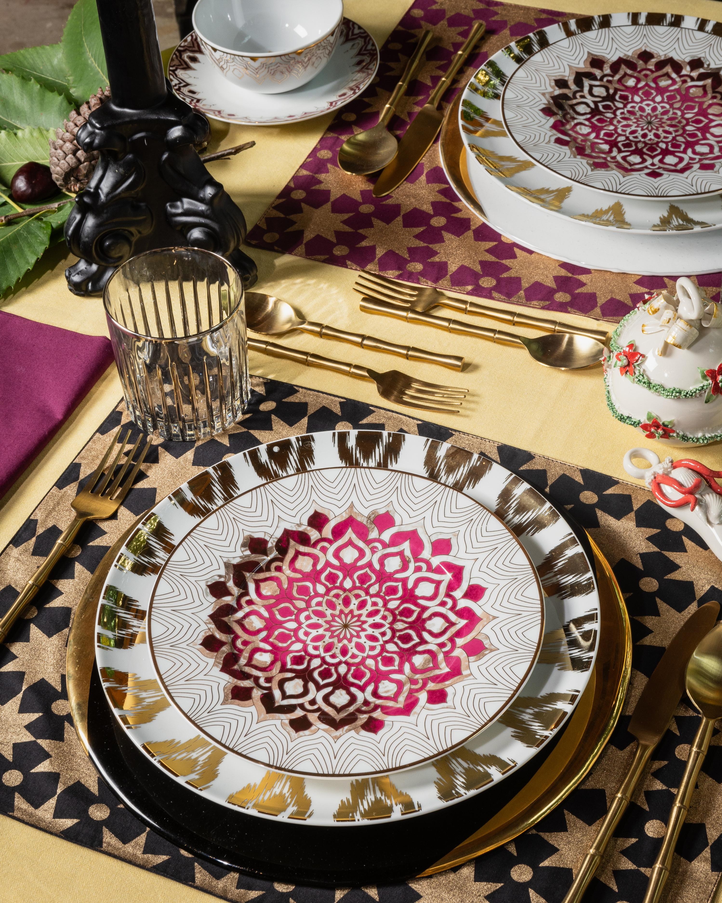 italien Assiette à salade en porcelaine Jodhpur - 21 cm en vente
