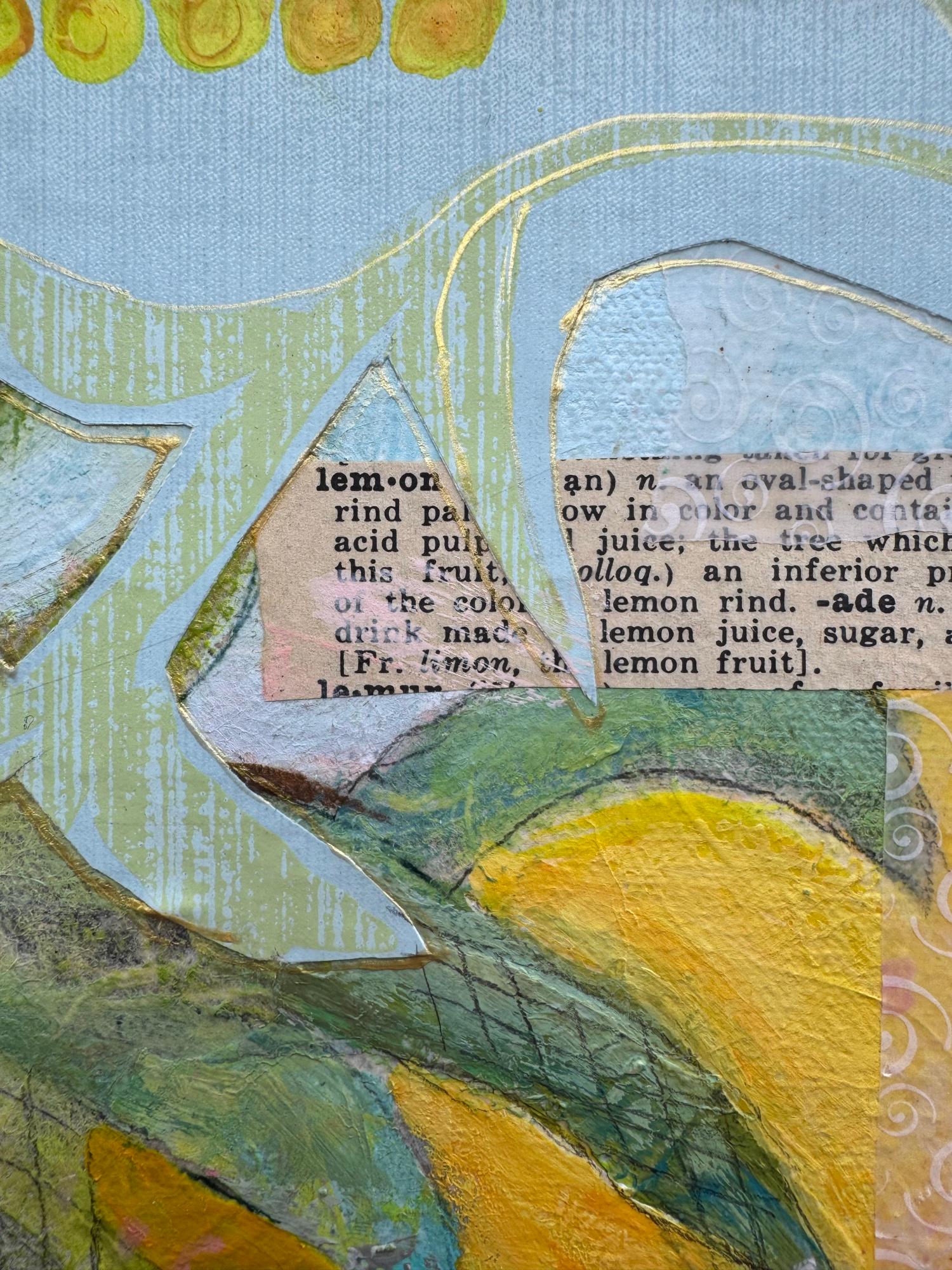 Three Lemons, Original Painting For Sale 1