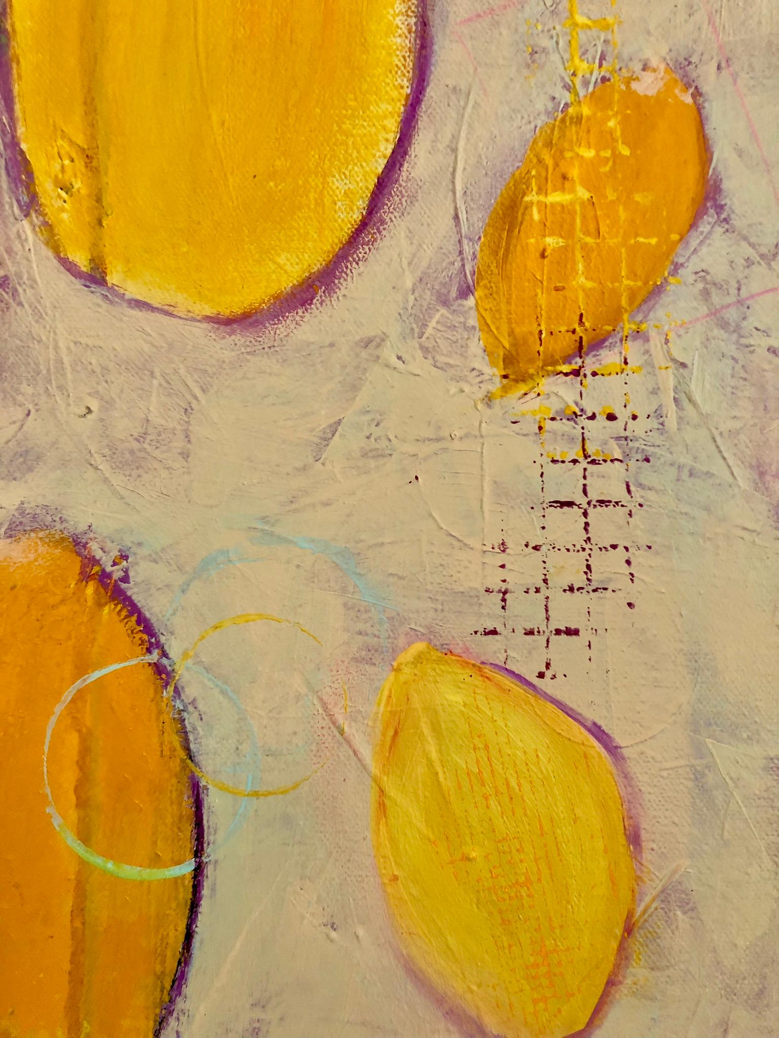 Lemon Drops, Original Painting - Outsider Art Mixed Media Art by Jodi  Dann