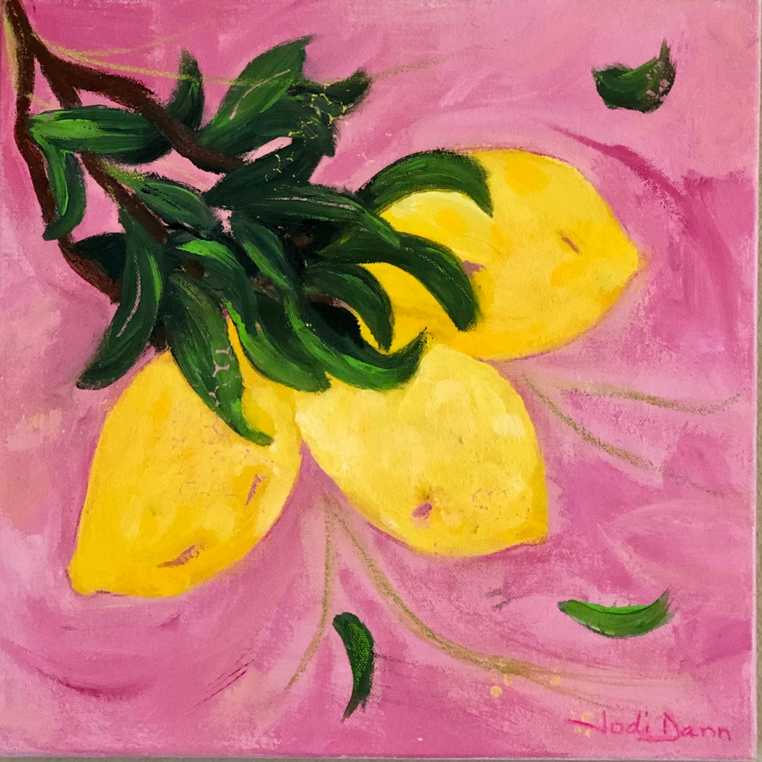Pink Lemonade, Original Painting - Mixed Media Art by Jodi  Dann