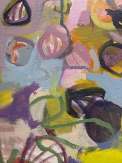 Falling Figs Contemporary Abstract Painting 24x24 in.