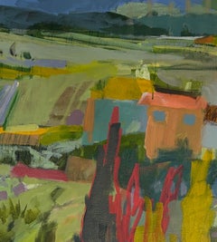 Mediterranean Memories Large-Scale Mediterranean Abstract Landscape Painting