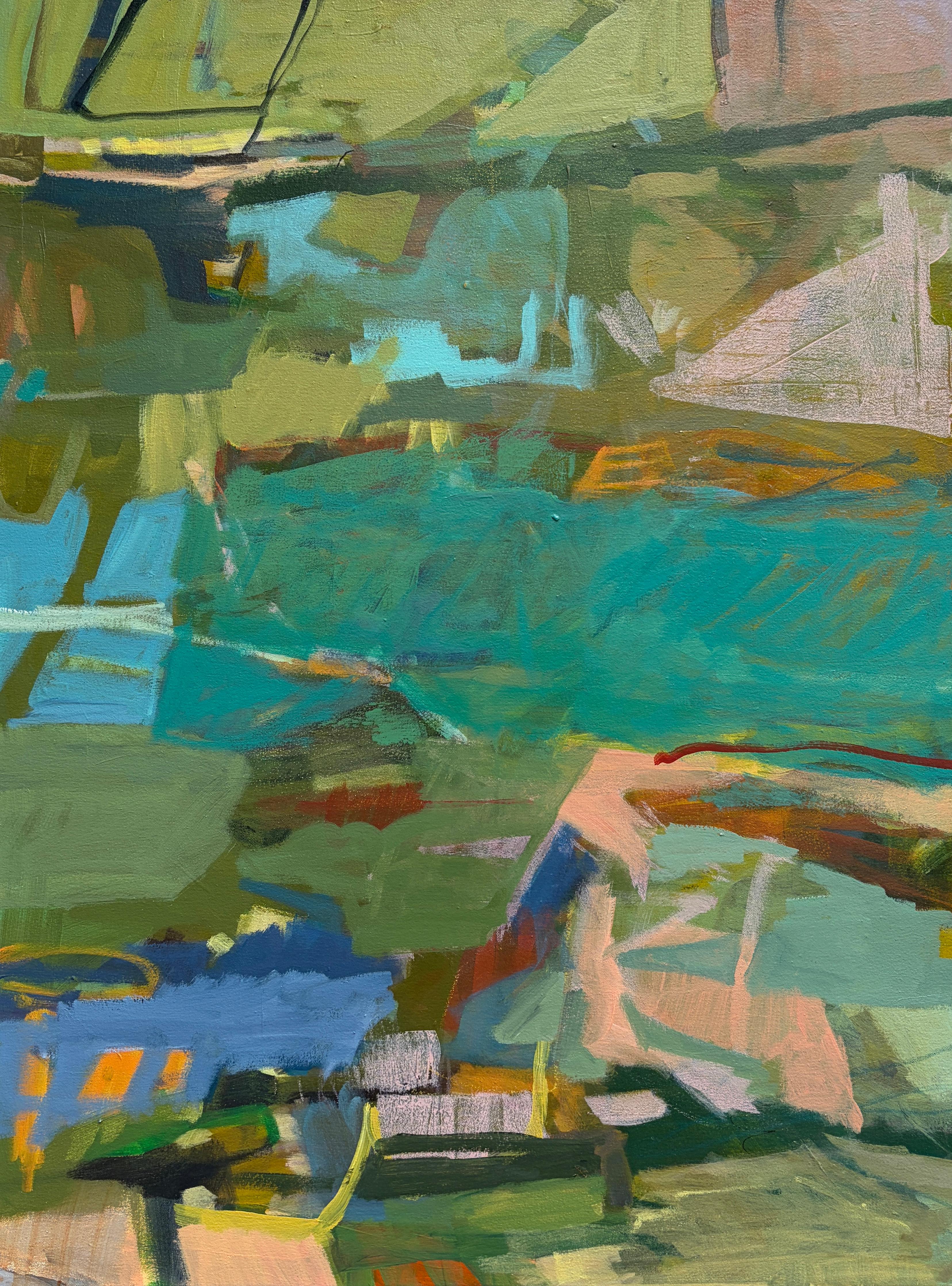 Shifting Perspectives Abstract Painting, Acrylic on Canvas, 2025