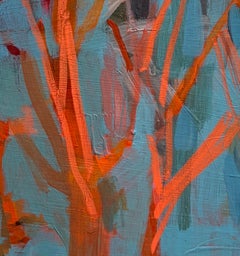 Puesta de sol - Original 14" x 11" Paisaje expresivo sobre papel