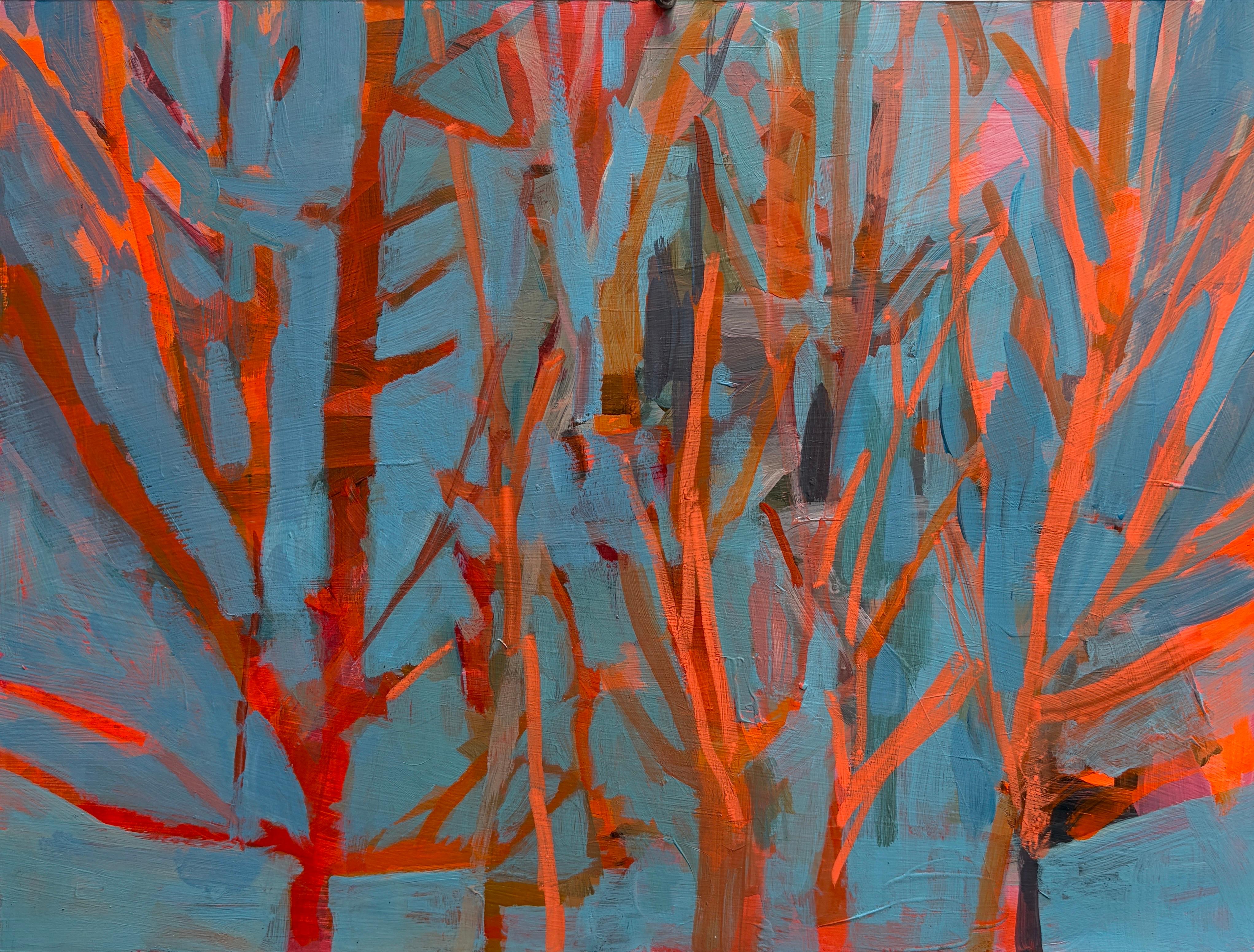 Sundown – Original 16" x 12" Expressive Landscape on Paper