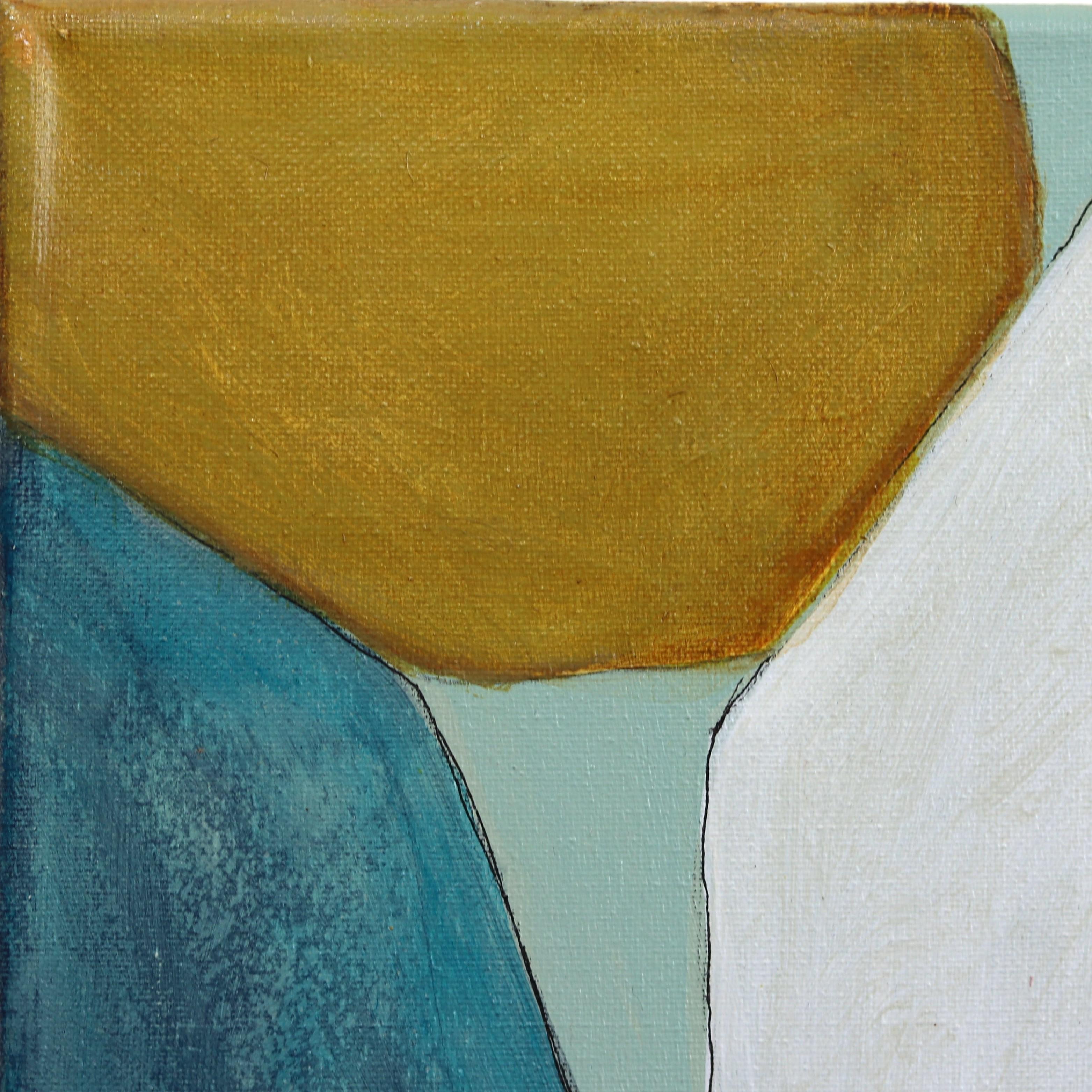 Felsbrocken II (Geometrische Abstraktion), Painting, von Jodi Fuchs