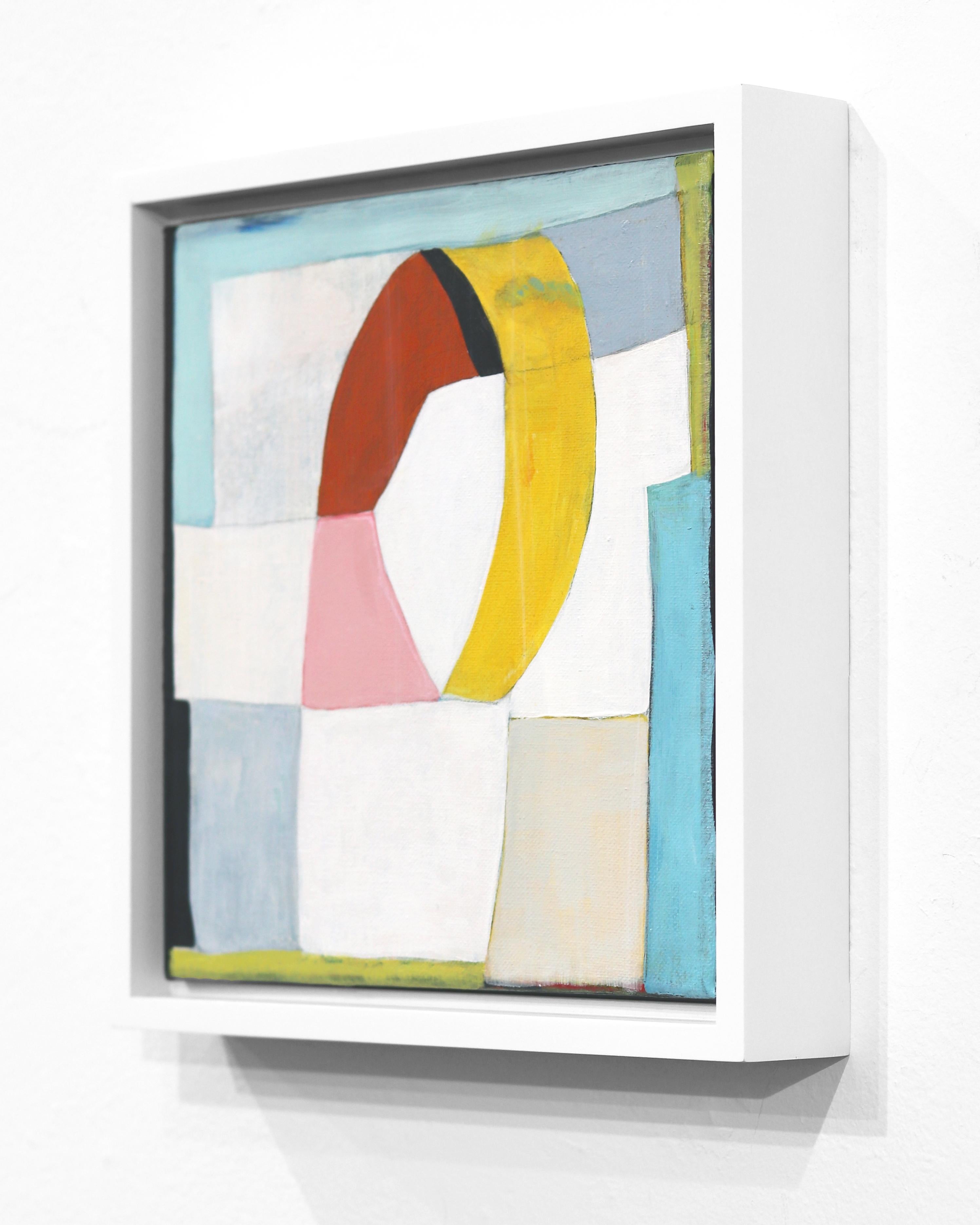 Mediterraneo II - Quadro di paesaggio astratto a pastello moderno e originale in vendita 6