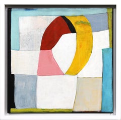 Mediterranean II - Modern Original Colorful Pastel Abstract Landscape Painting