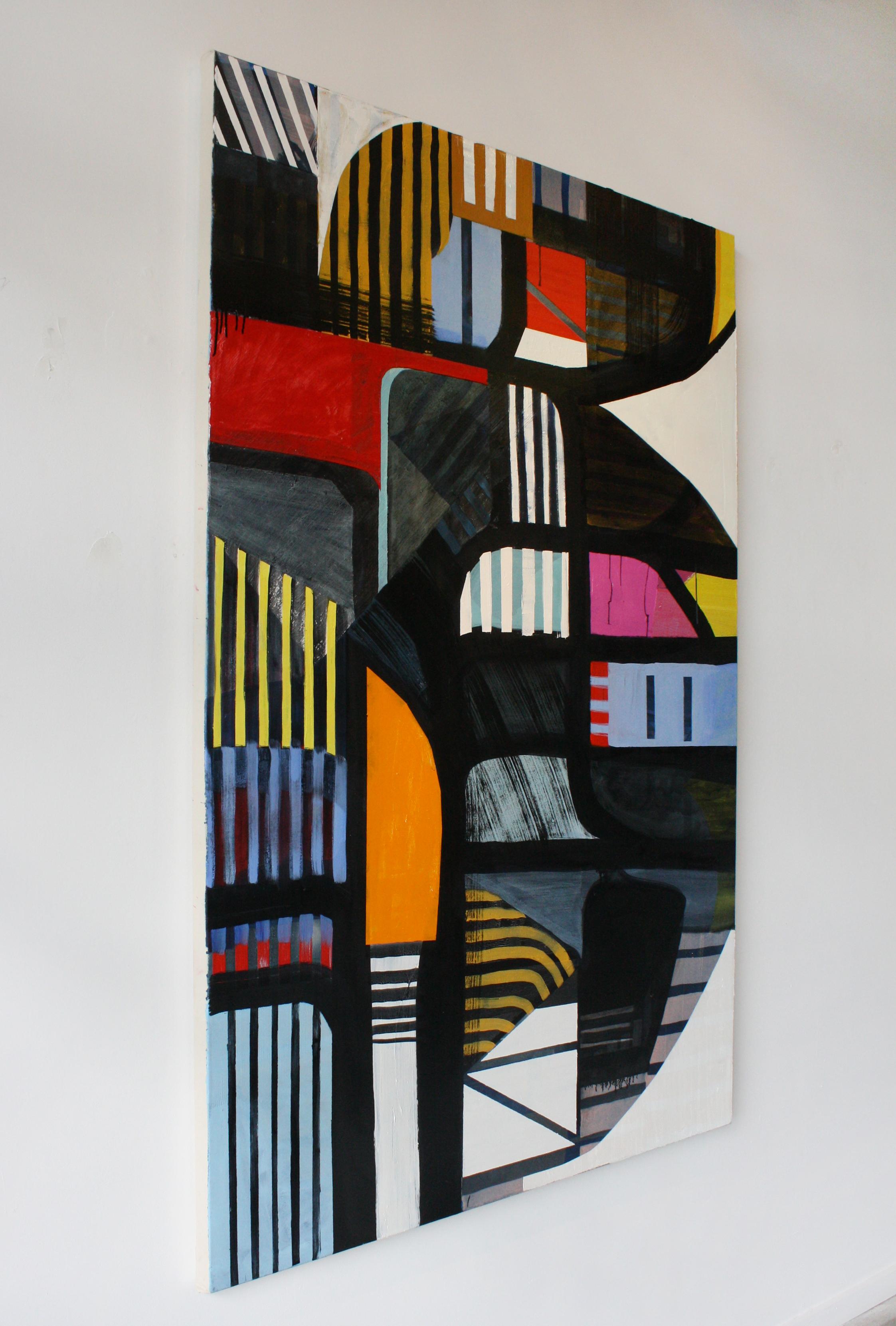 Betsy (Pike) - Abstract Geometric Painting by Jodi Hays