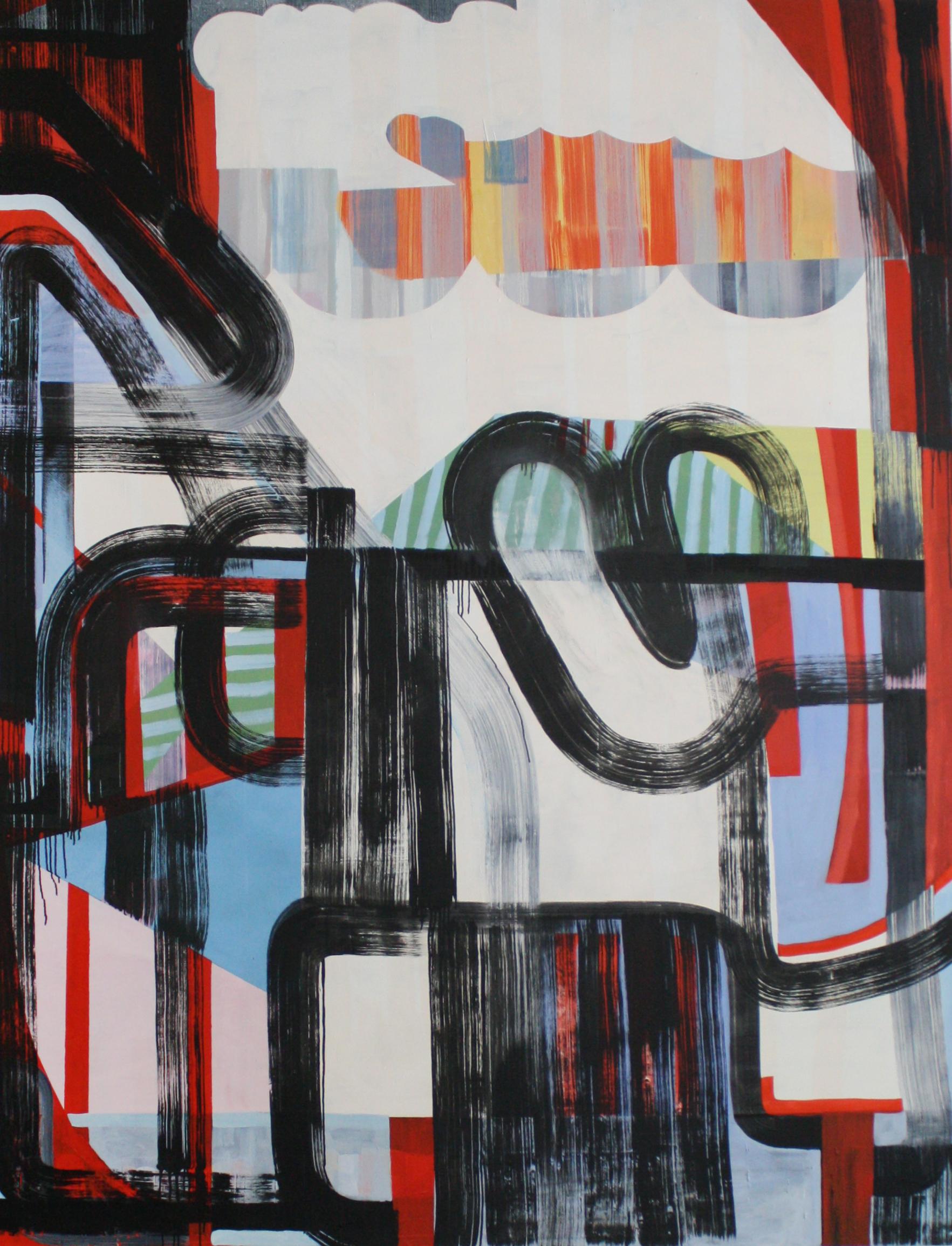 Jodi Hays Abstract Painting - Footnotes