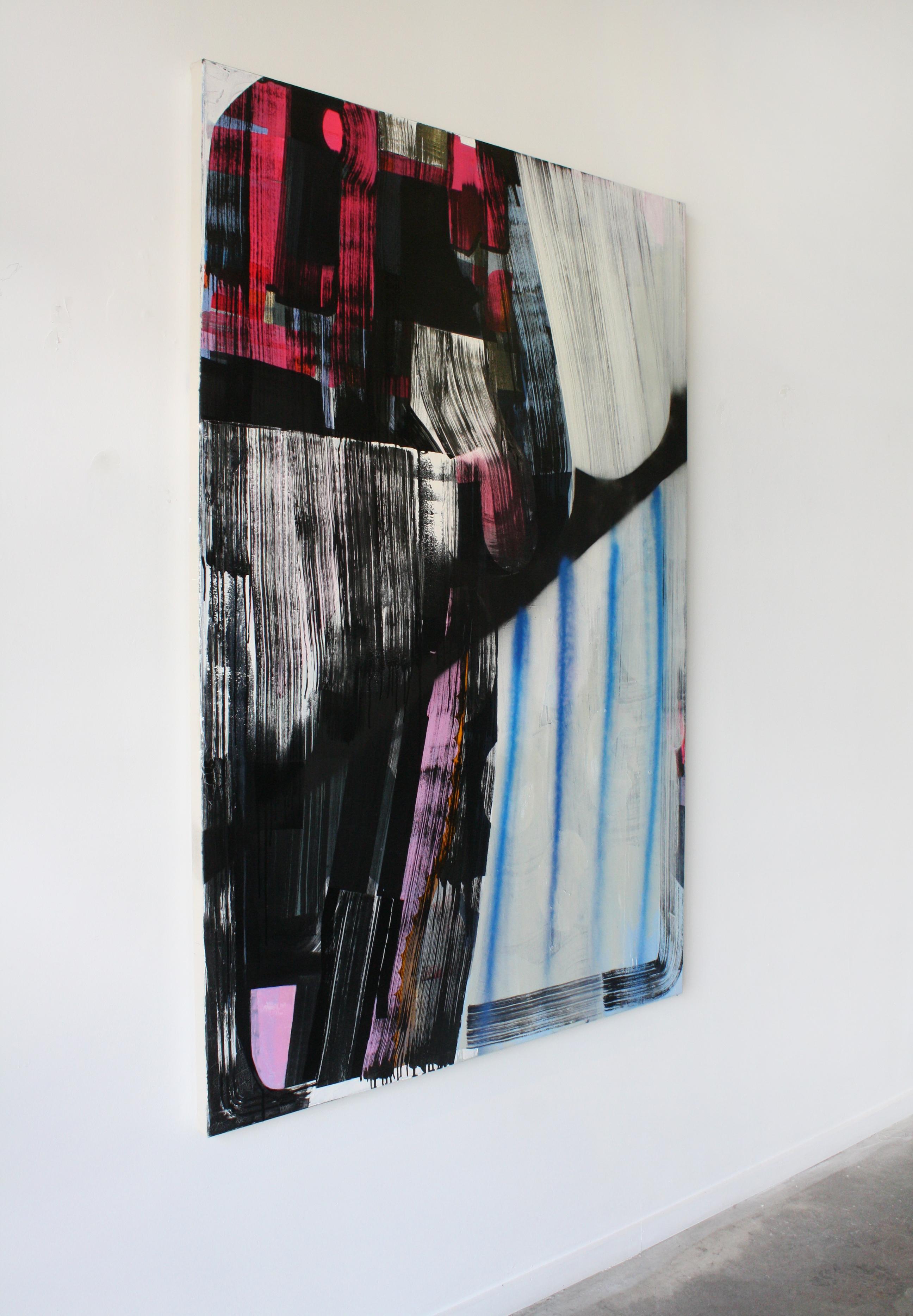 Seer - Black Abstract Painting by Jodi Hays