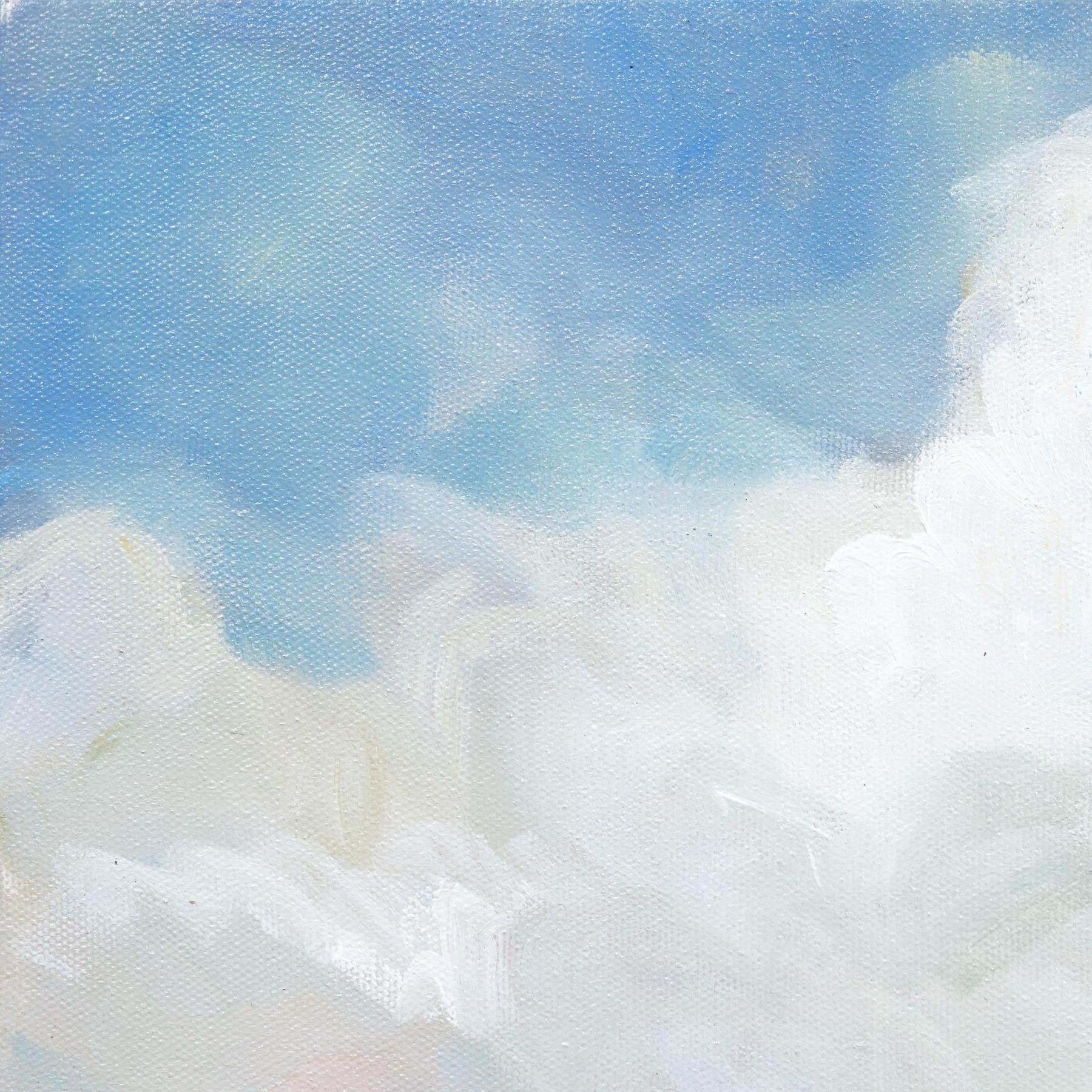 Una Sinfonía Tranquilizadora - Pintura Paisaje Azul Océano Paisaje Aéreo - Painting Contemporáneo de Jodi Miller