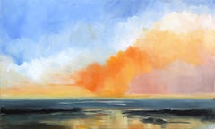Been There - Large Vibrant Sunset Ocean Landscape Skyscape Painting