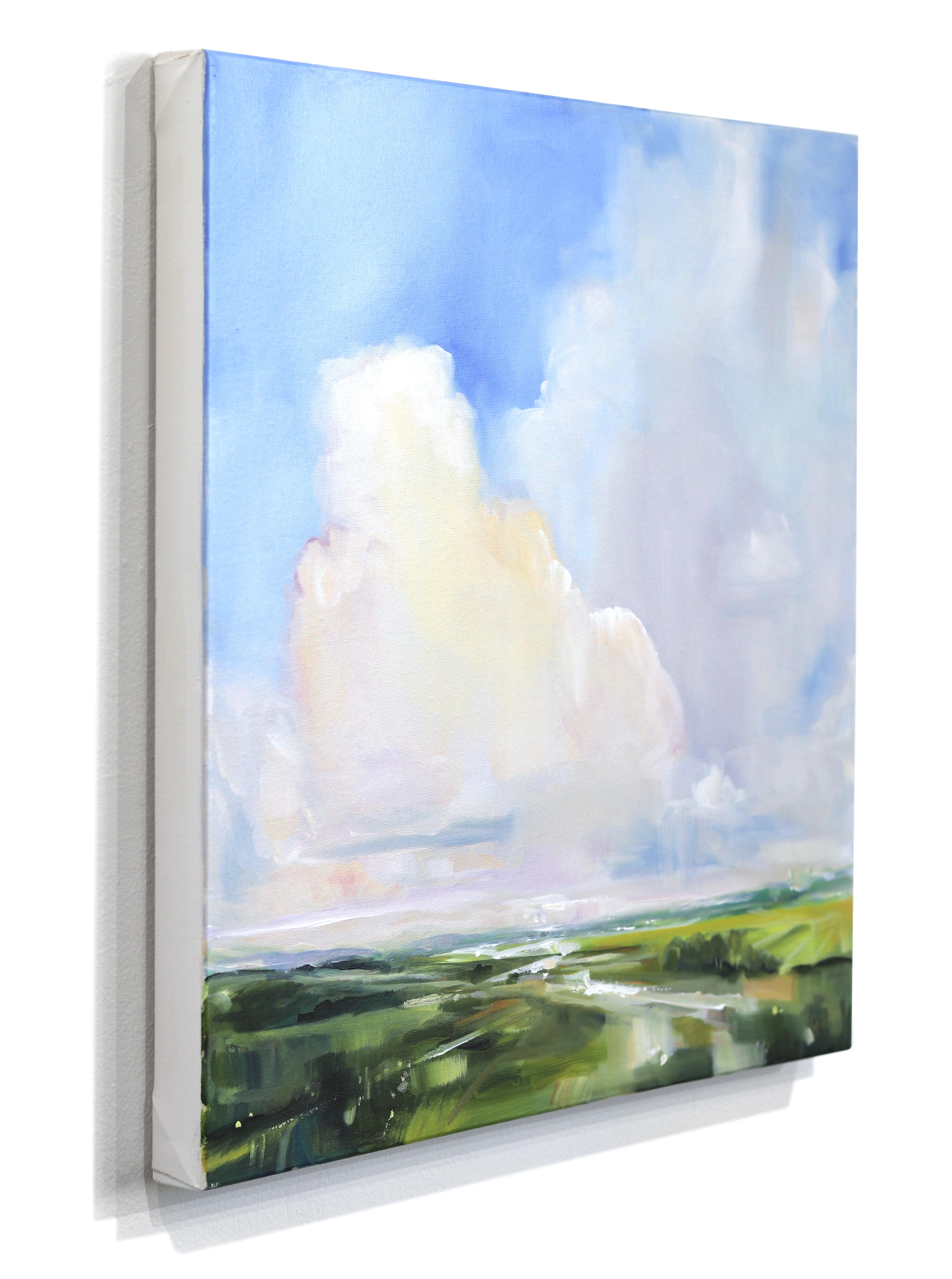 Feeling Fine - Vibrant Cloud Landscape Painting For Sale 1