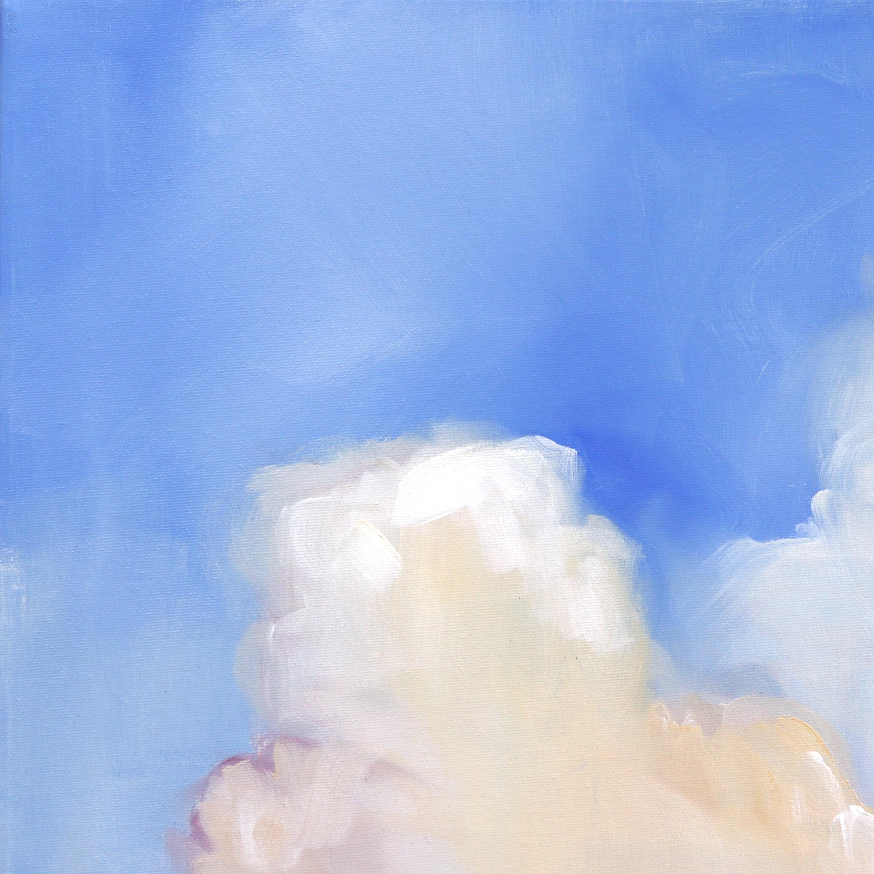 Feeling Fine - Vibrant Cloud Landscape Painting For Sale 4
