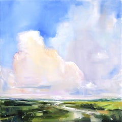 feelinging Fine - Leuchtend lebhafte Wolkenlandschaft, Gemälde