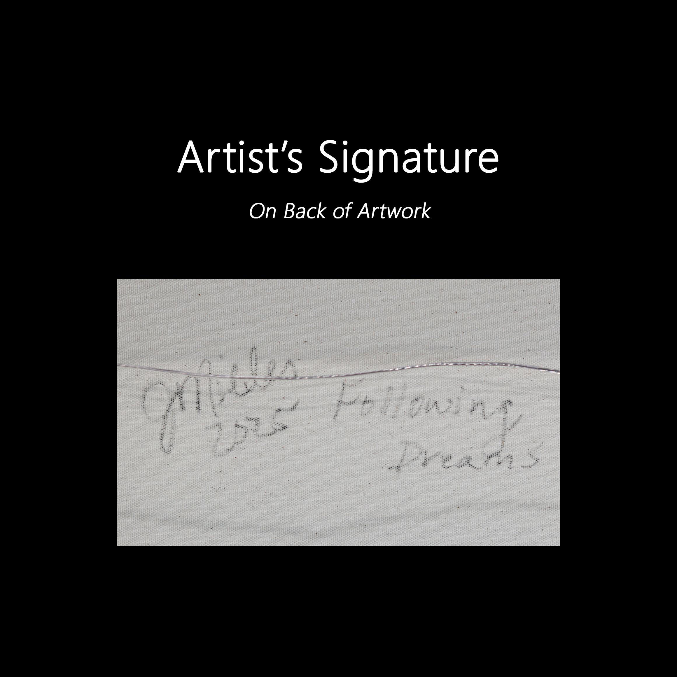 Following Dreams - Original Rural Landscape Mixed Media Painting on Canvas For Sale 6