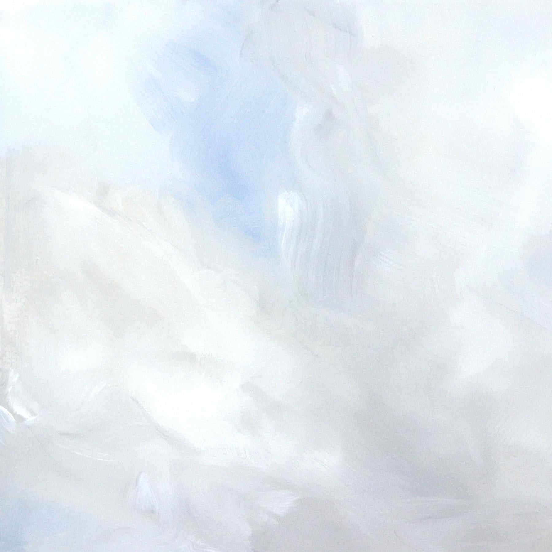 Go Softly - Pintura grande Paisaje oceánico sereno Paisaje aéreo - Painting Contemporáneo de Jodi Miller