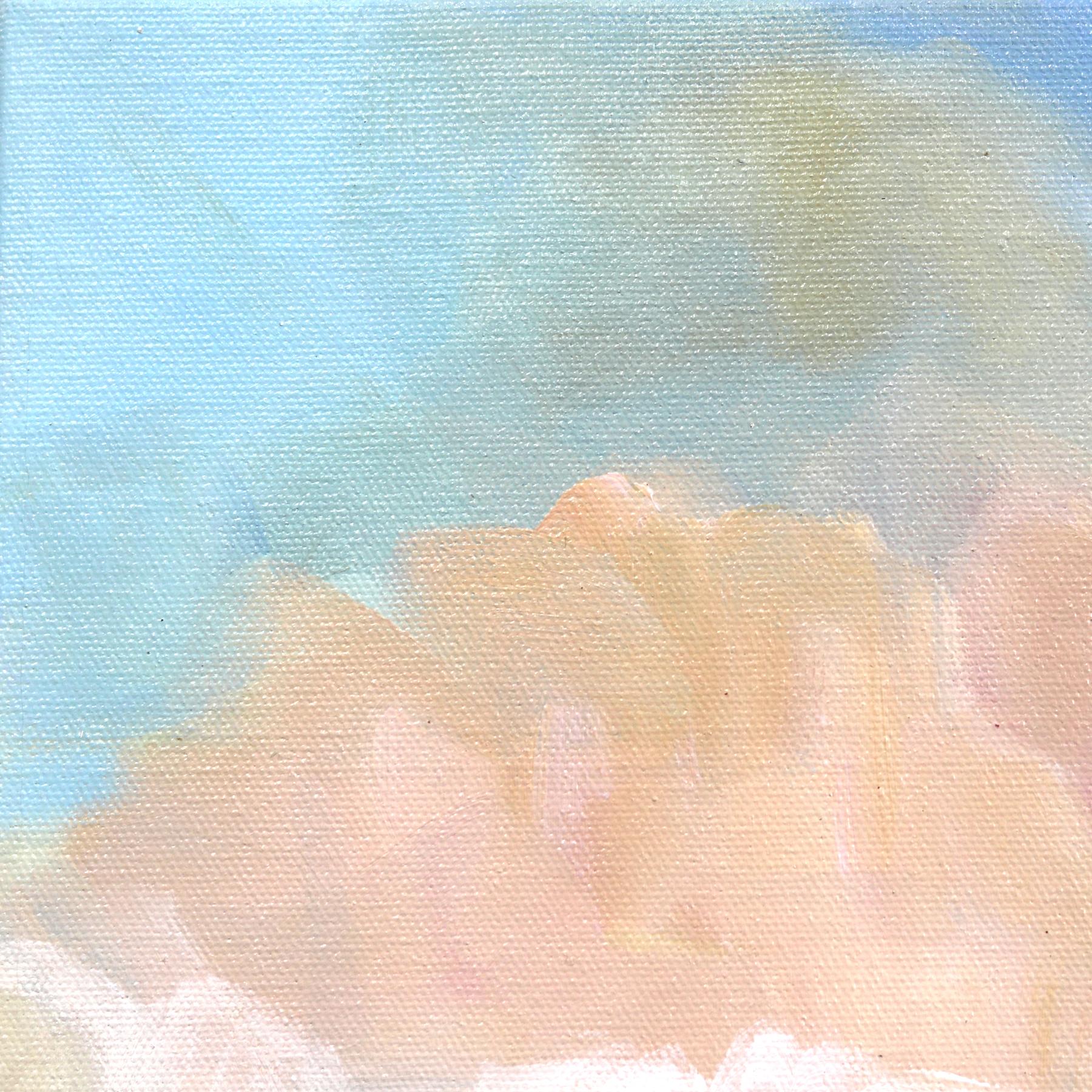 Into Now II - Colorful Sunset Ocean Landscape Skyscape Painting - Brown Abstract Painting by Jodi Miller