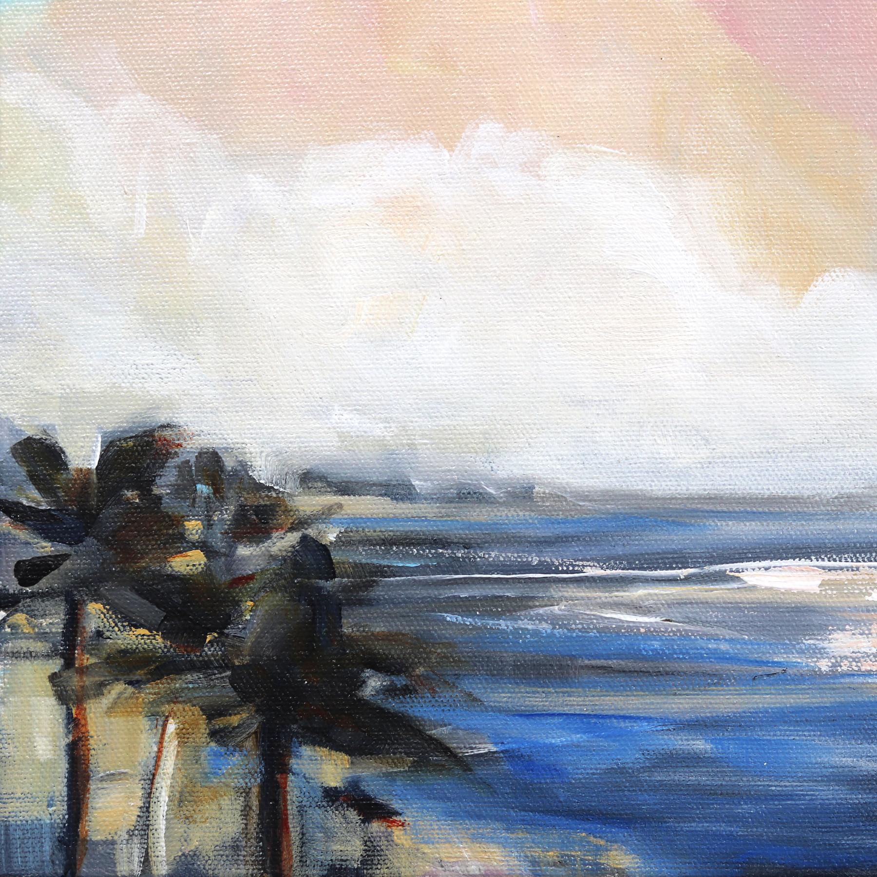 Into Now II - Colorful Sunset Ocean Landscape Skyscape Painting For Sale 1