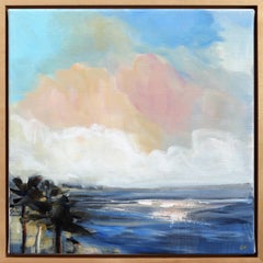 Into Now - Coucher de soleil coloré Océan Paysage Skyscape Peinture