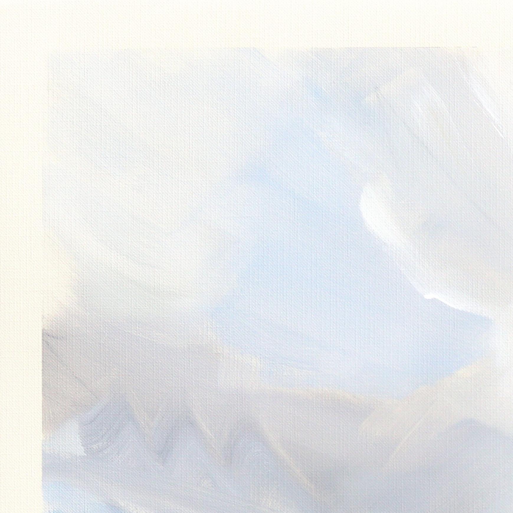 Landschaft Studie 251 - Original Moody Grey Mixed Media Gemälde auf Leinwand Papier – Painting von Jodi Miller