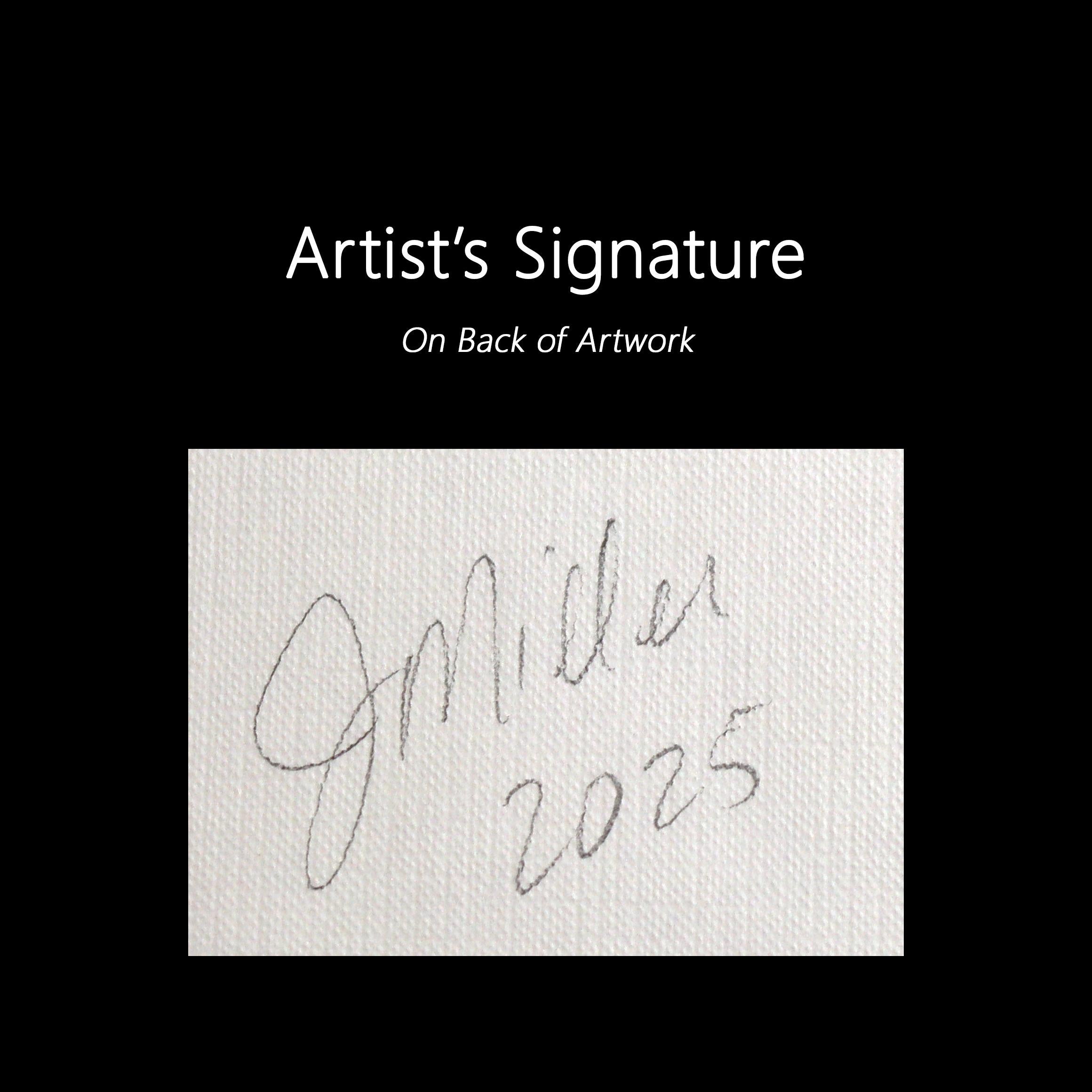 Landschaft Studie 251 - Original Moody Grey Mixed Media Gemälde auf Leinwand Papier im Angebot 2