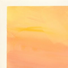 Landscape Study 260 - Vibrant Color Drenched Sunset Painting on Canvas Paper