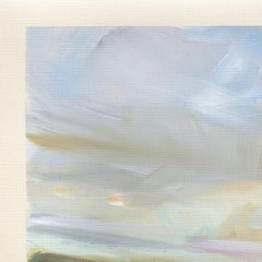Landschaftsstudie 268 - Atmosphärische impressionistische Acrylmalerei auf Leinwand Papier