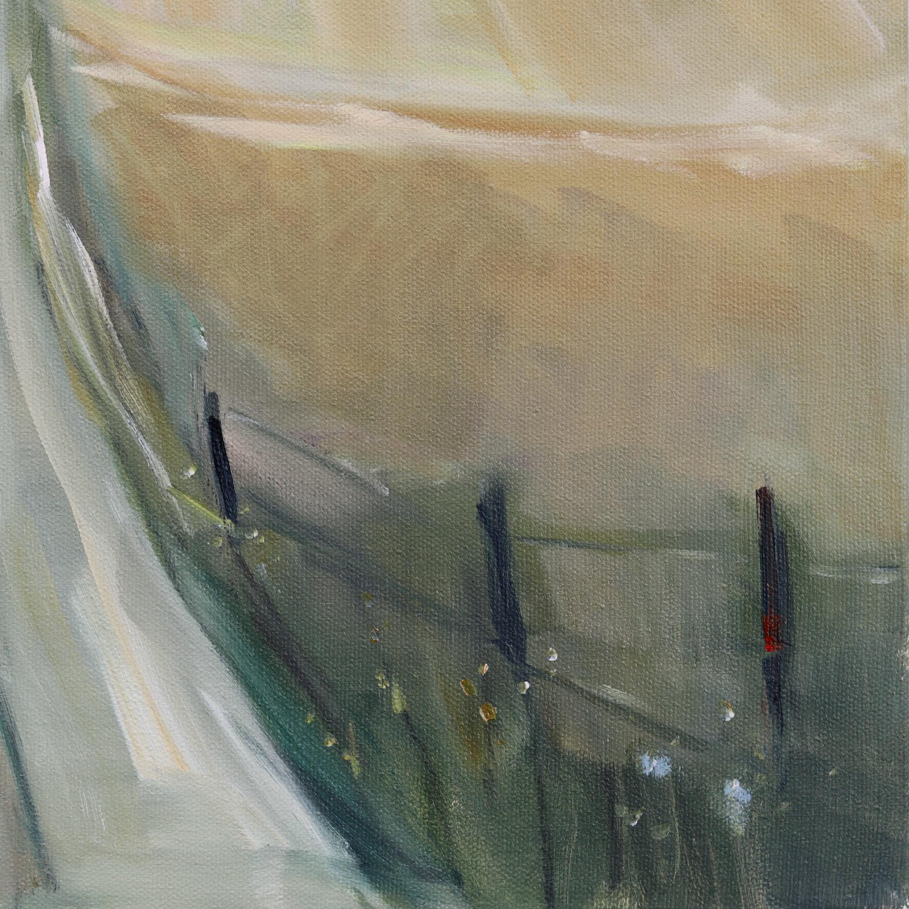 Miles Away - Original Ländliche Landschaft Stillleben Mixed Media Gemälde auf Leinwand im Angebot 3