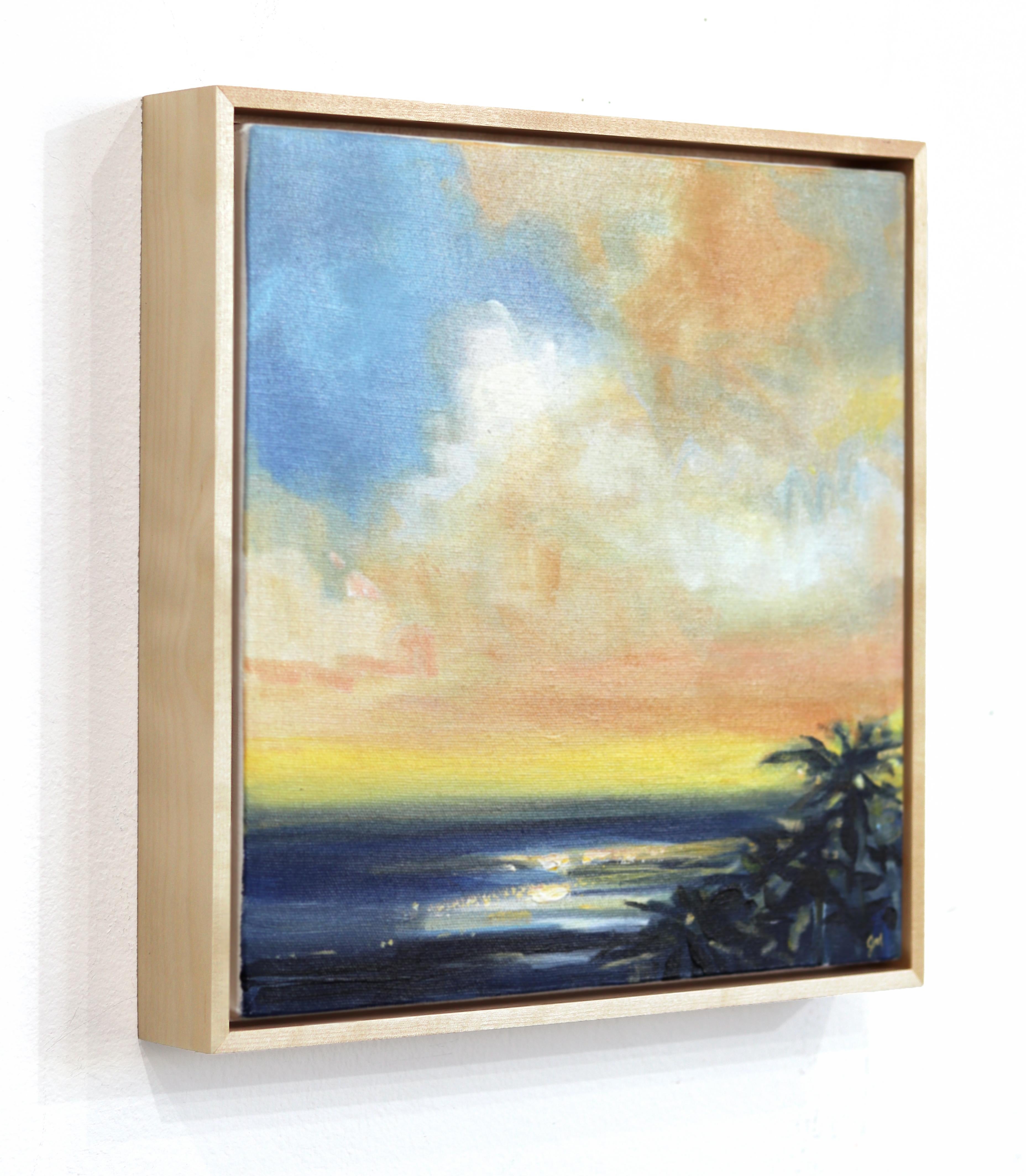 Sunripe - Bunte Meereslandschaft, Himmelslandschaft, Gemälde – Painting von Jodi Miller