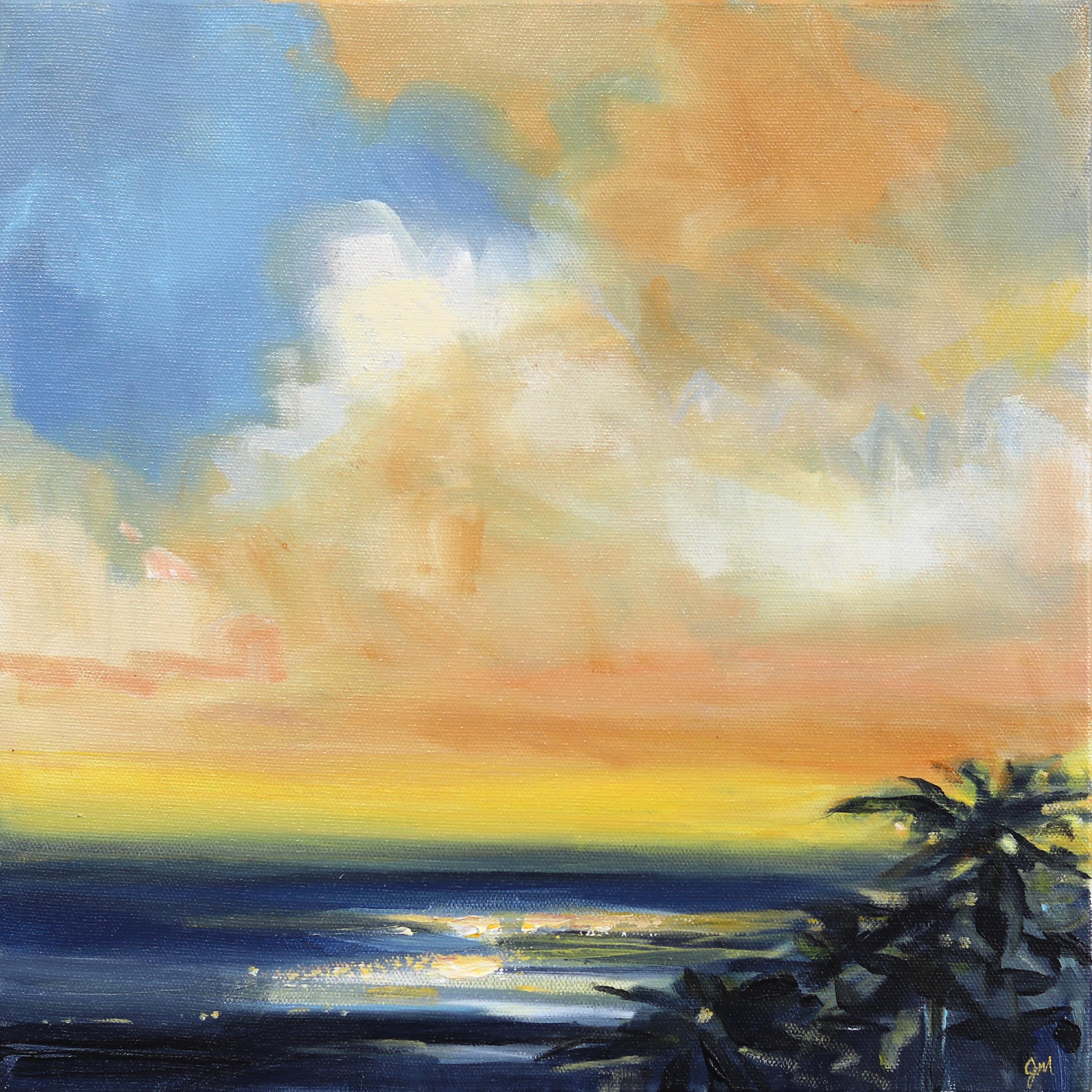 Landscape Painting di Jodi Miller - Sunripe - Pittura colorata Ocean Landscape Skyscape