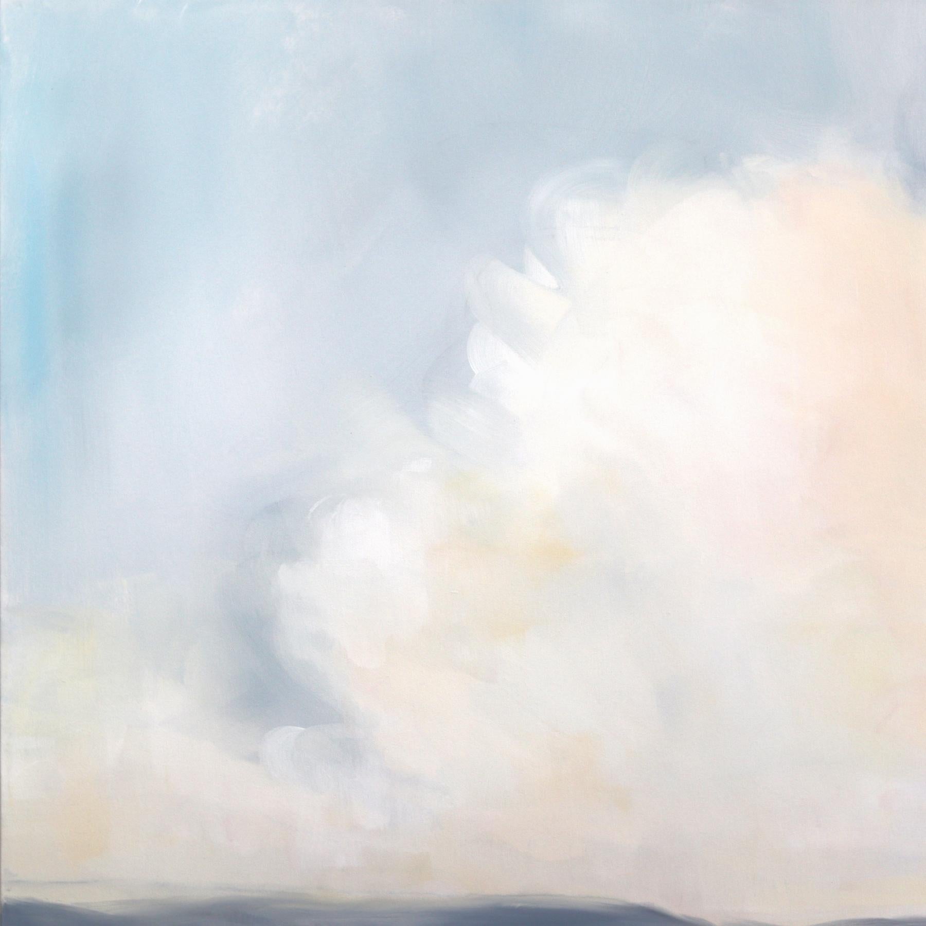 Tumbling - Grande peinture de paysage océanique sereine et de paysage ciel - Contemporain Painting par Jodi Miller
