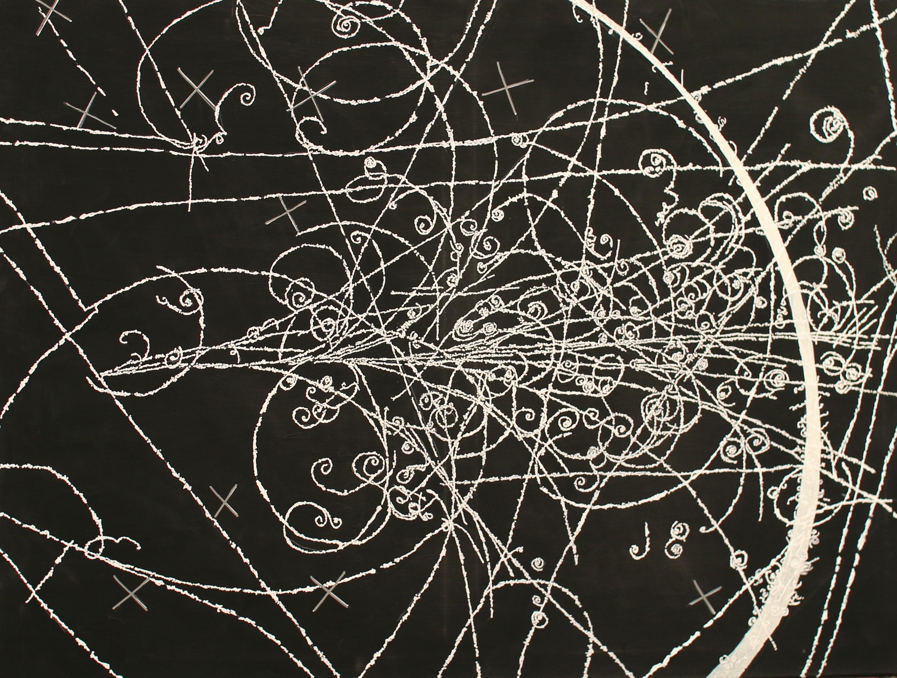 Abstract Painting di Jody Rasch - Doccia a particelle 2