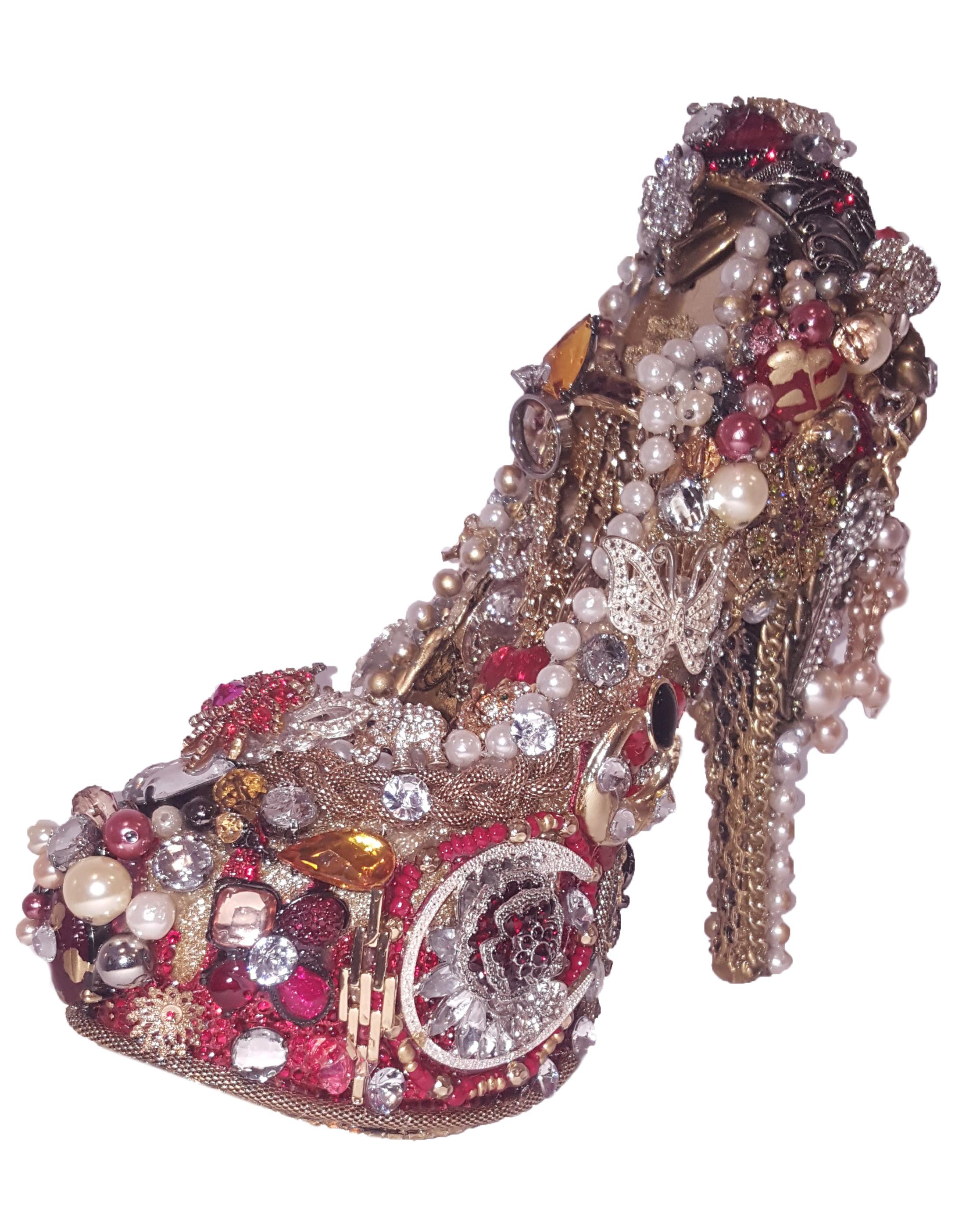 Brown Joe Baby Recycled Musaics Artwork The Shoe For Sale