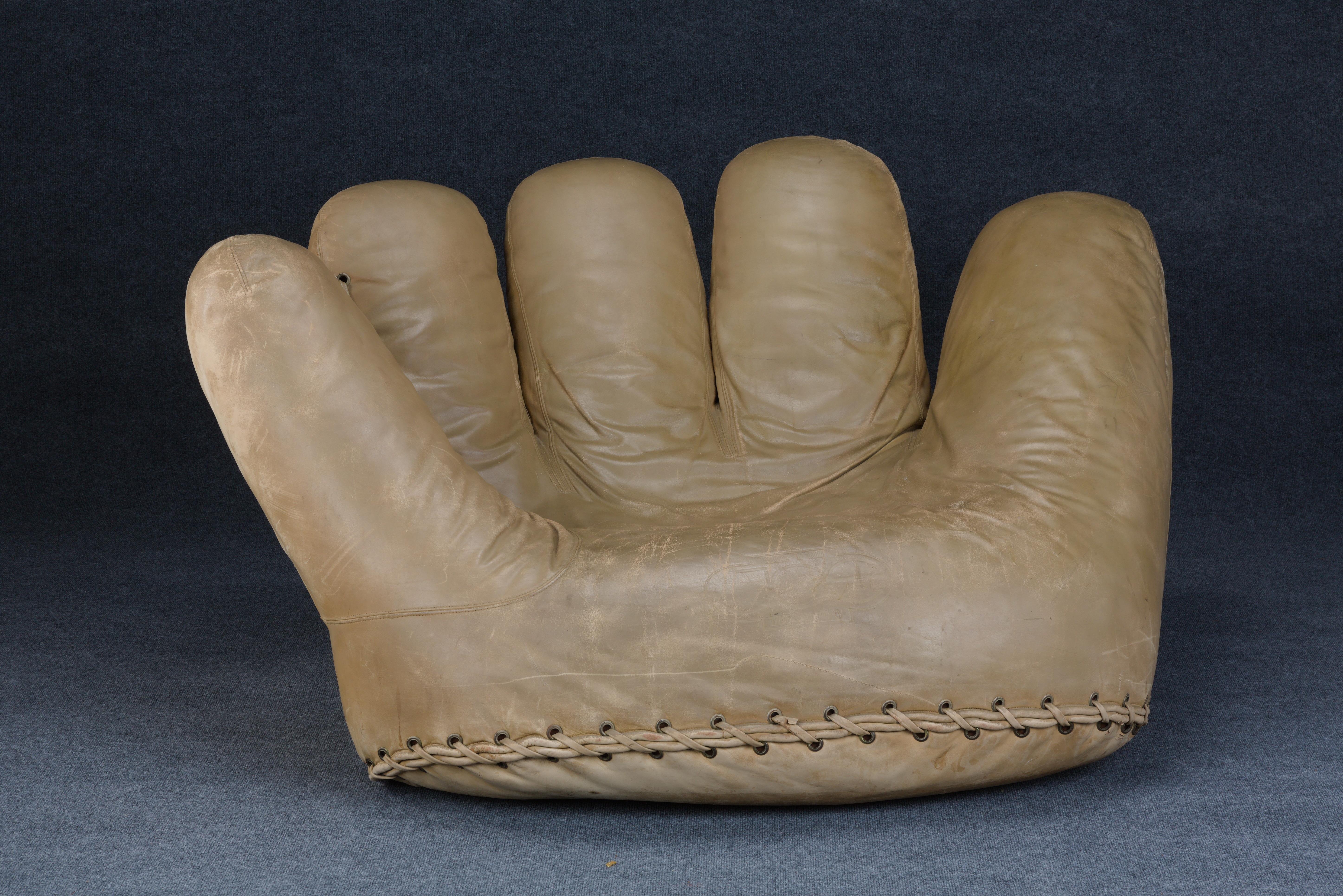 Joe Baseball Glove Chair by Pas d'Urbino & Lomazzi for Poltronova c. 1975 1
