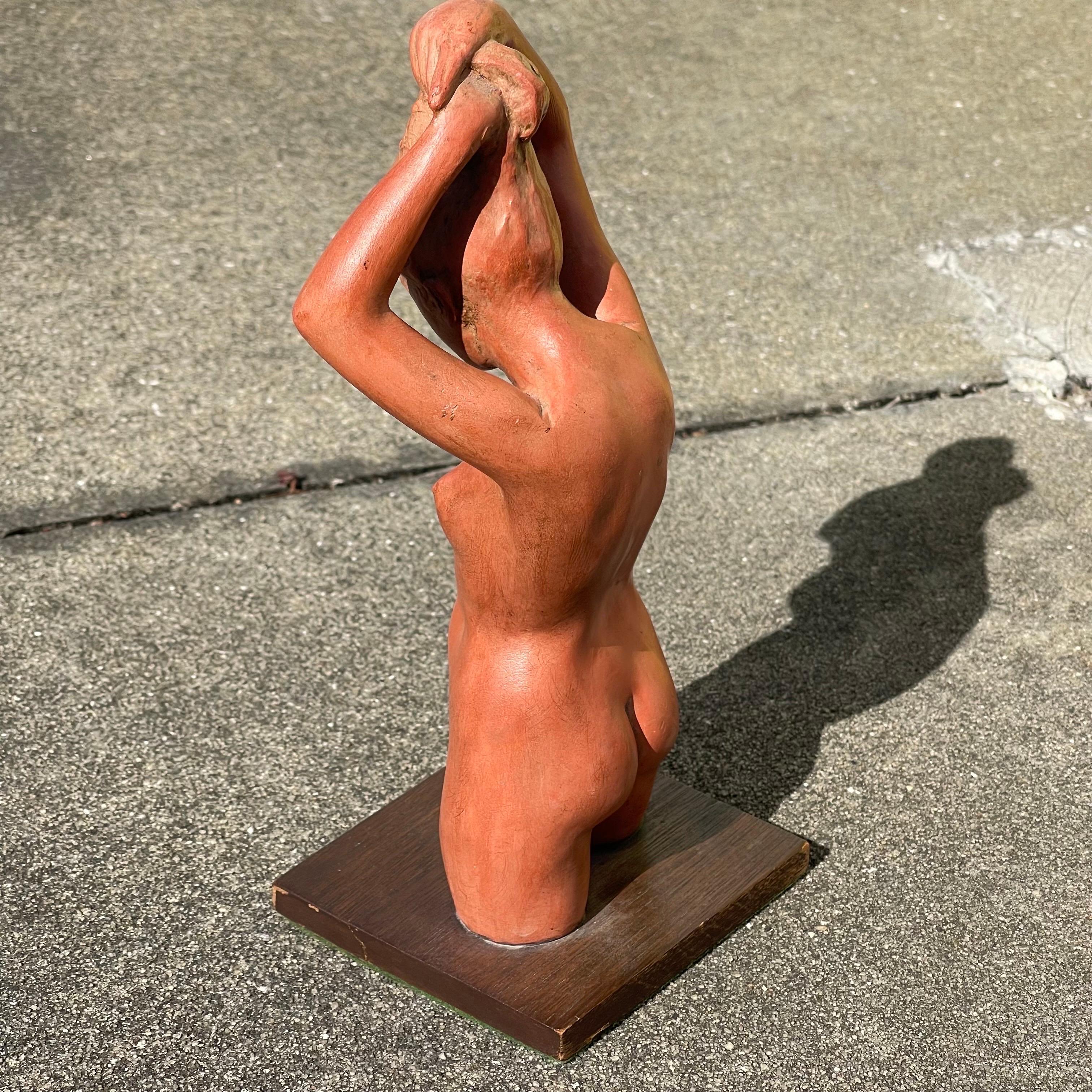 Joe Brown, 1909-1985, Figurative Nude Clay Sculpture For Sale 1
