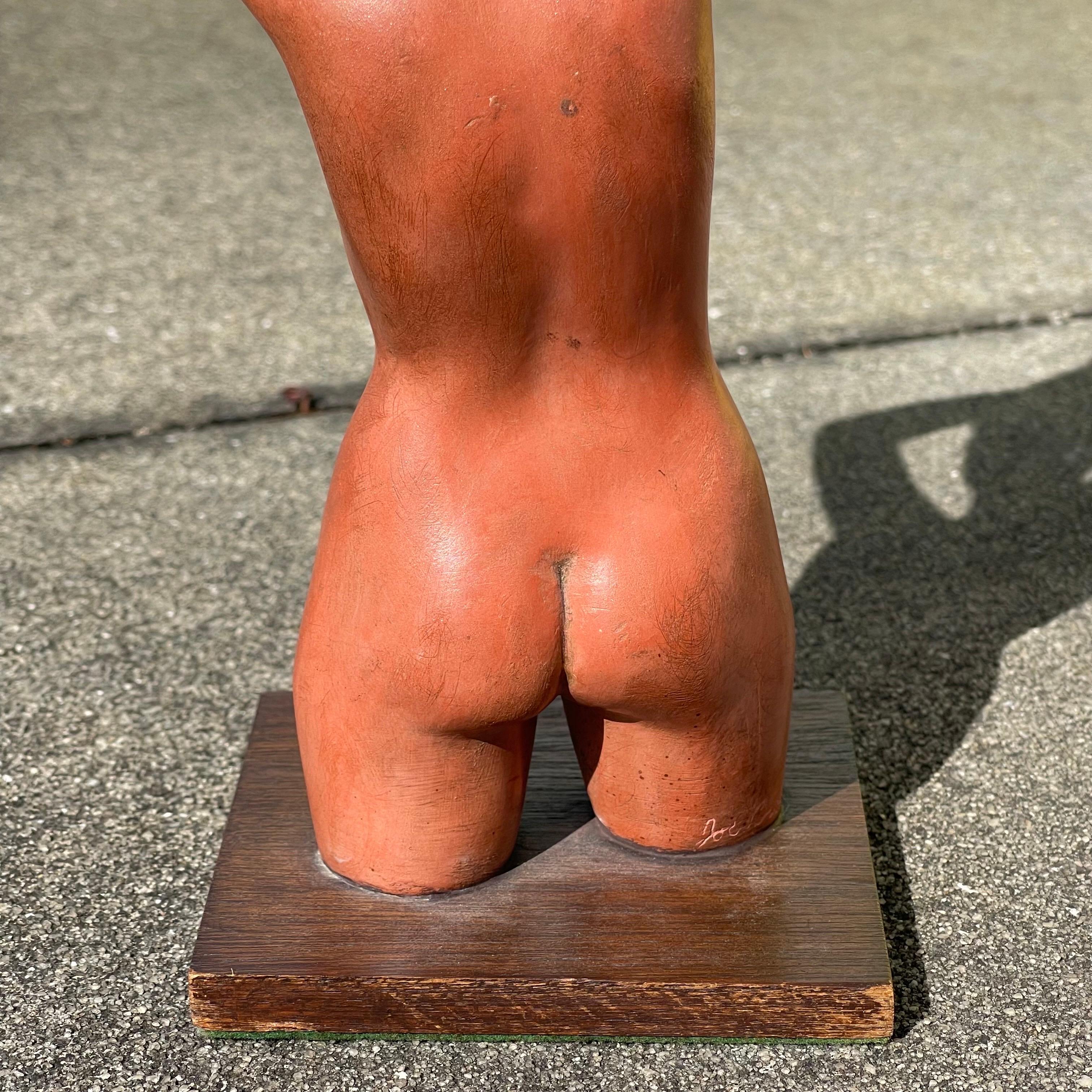 Joe Brown, 1909-1985, Figurative Nude Clay Sculpture For Sale 2