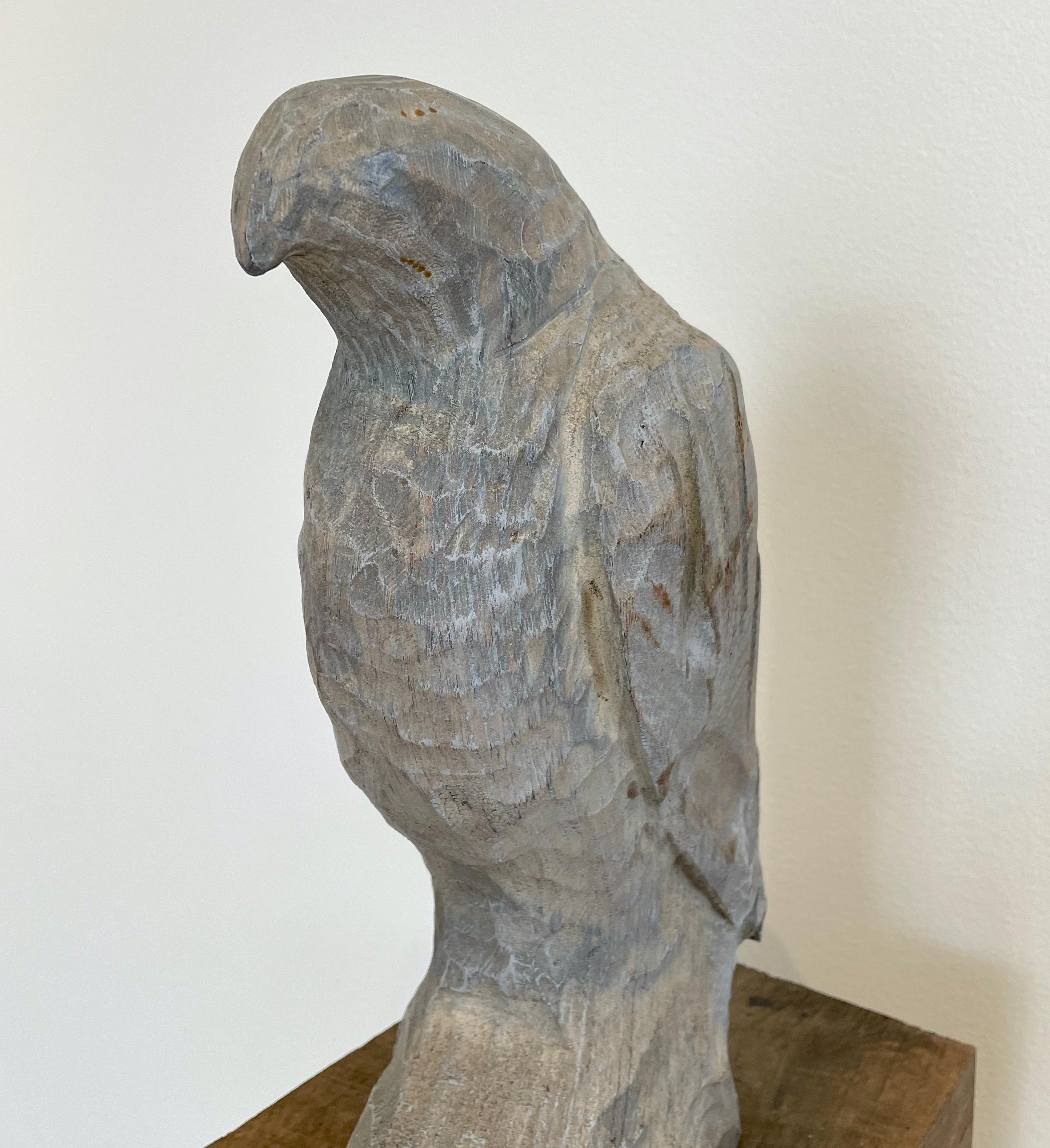 Hawk - Sculpture by Joe Brubaker