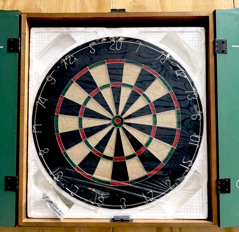 Joe Camel Dartboard Cabinet With Score Panels 1992, Unused at 1stDibs